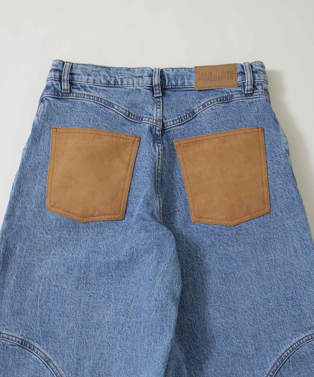 BAUM UND PFERDGARTEN/Patch denim パンツ(セットアップ可) 6716127004
