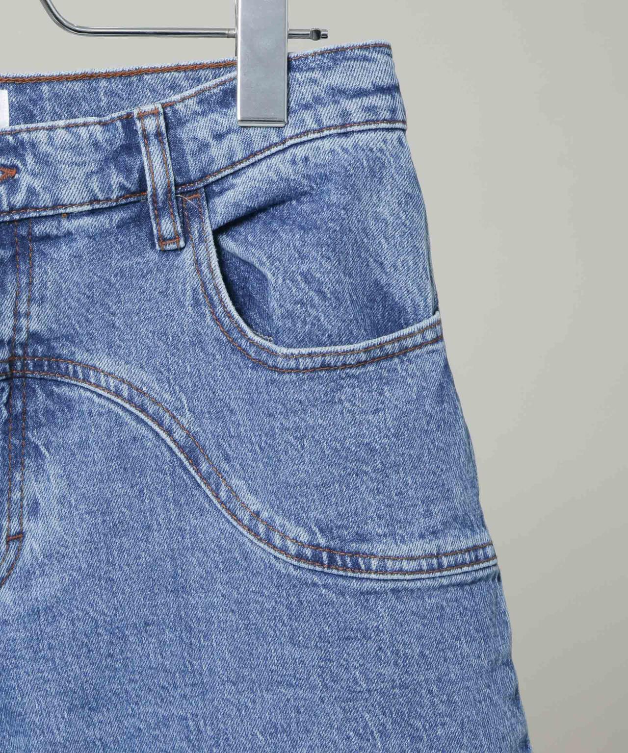 BAUM UND PFERDGARTEN/Patch denim パンツ(セットアップ可) 6716127004