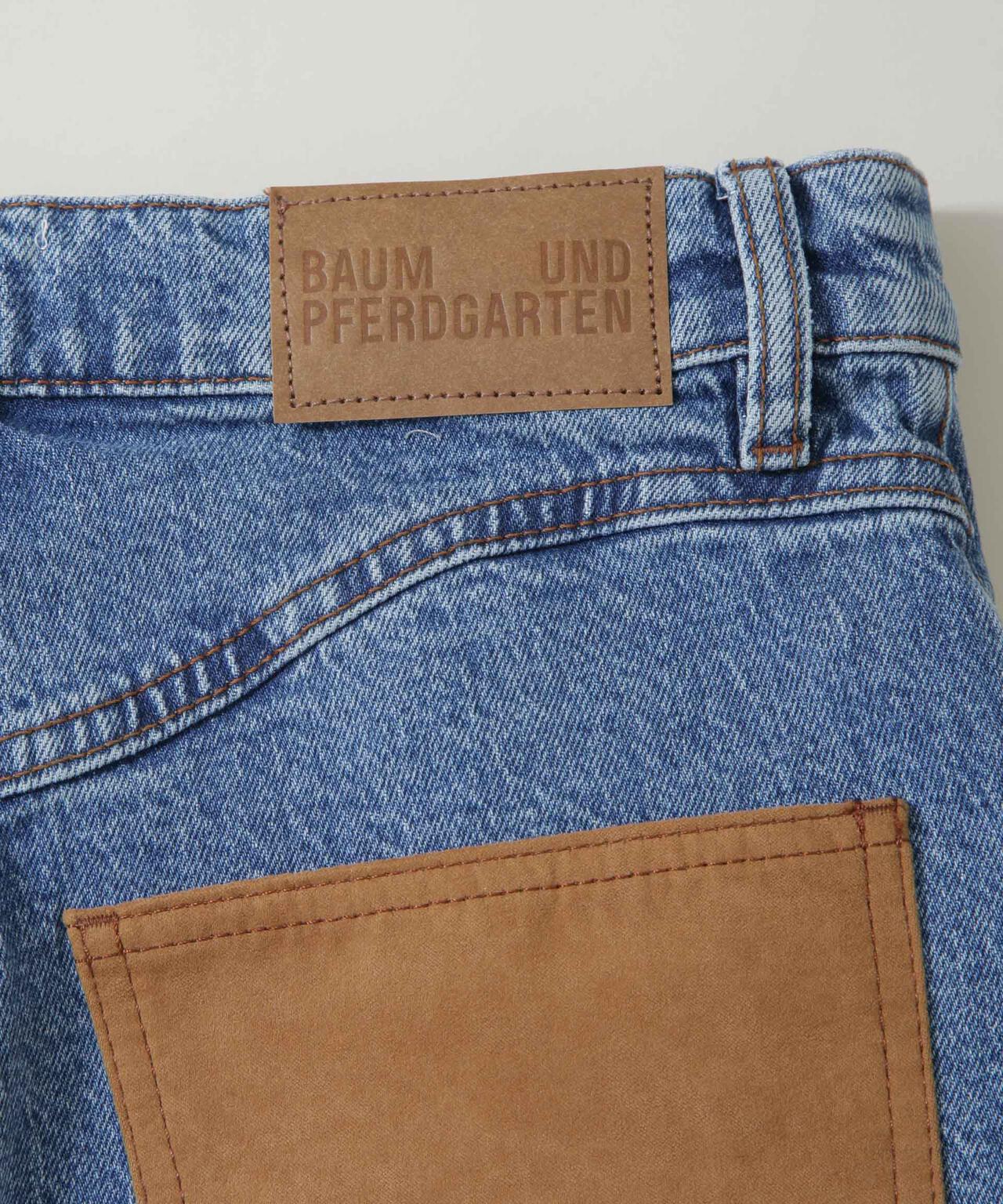 BAUM UND PFERDGARTEN/Patch denim パンツ(セットアップ可) 6716127004