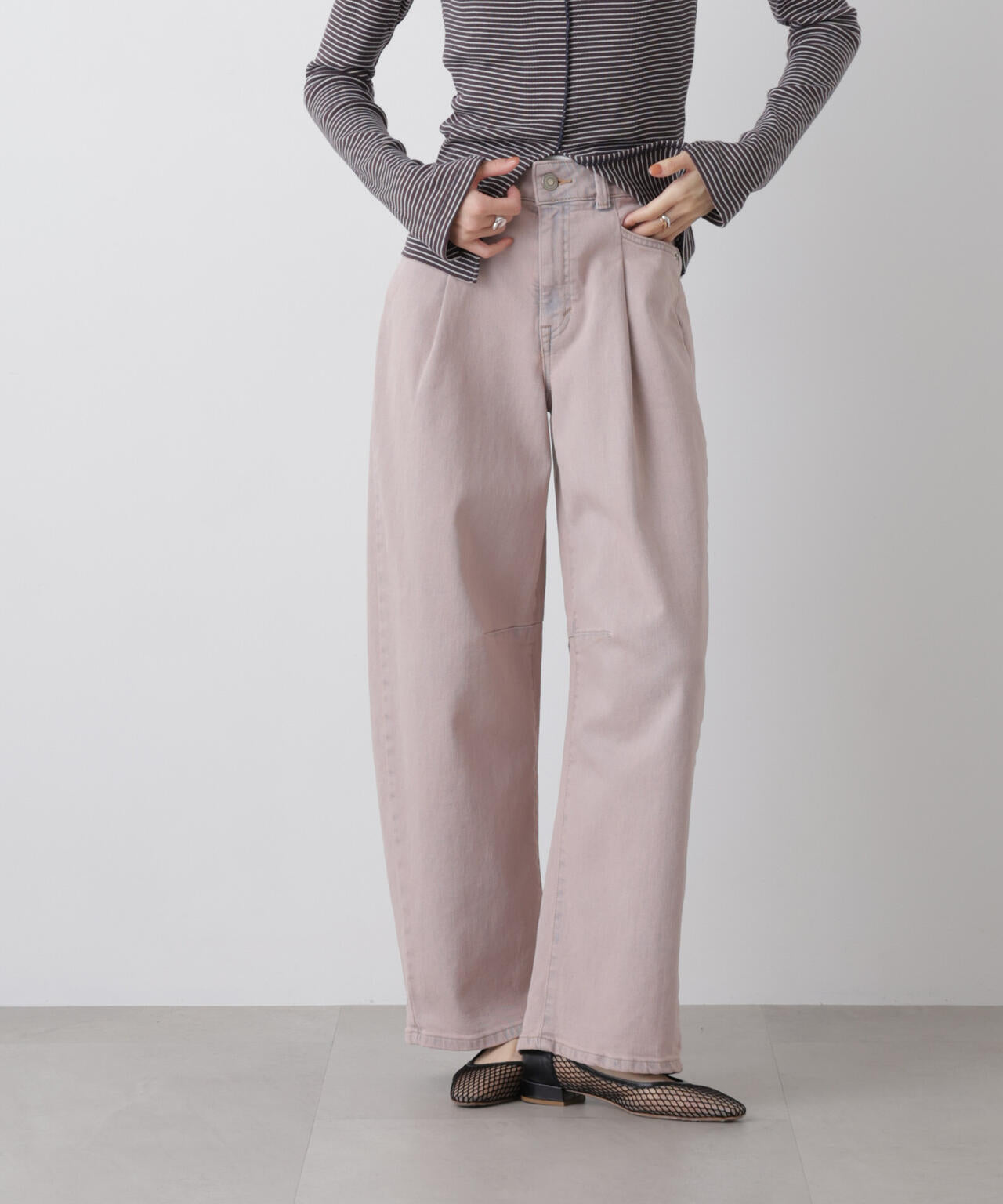 SOMETHING/HANA TUCK CURVE TAPERED 6716127009