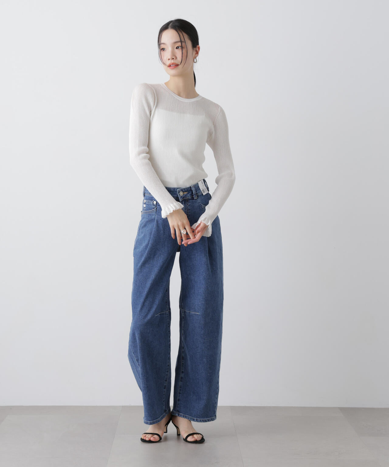 SOMETHING / HANA TUCK CURVE TAPERED