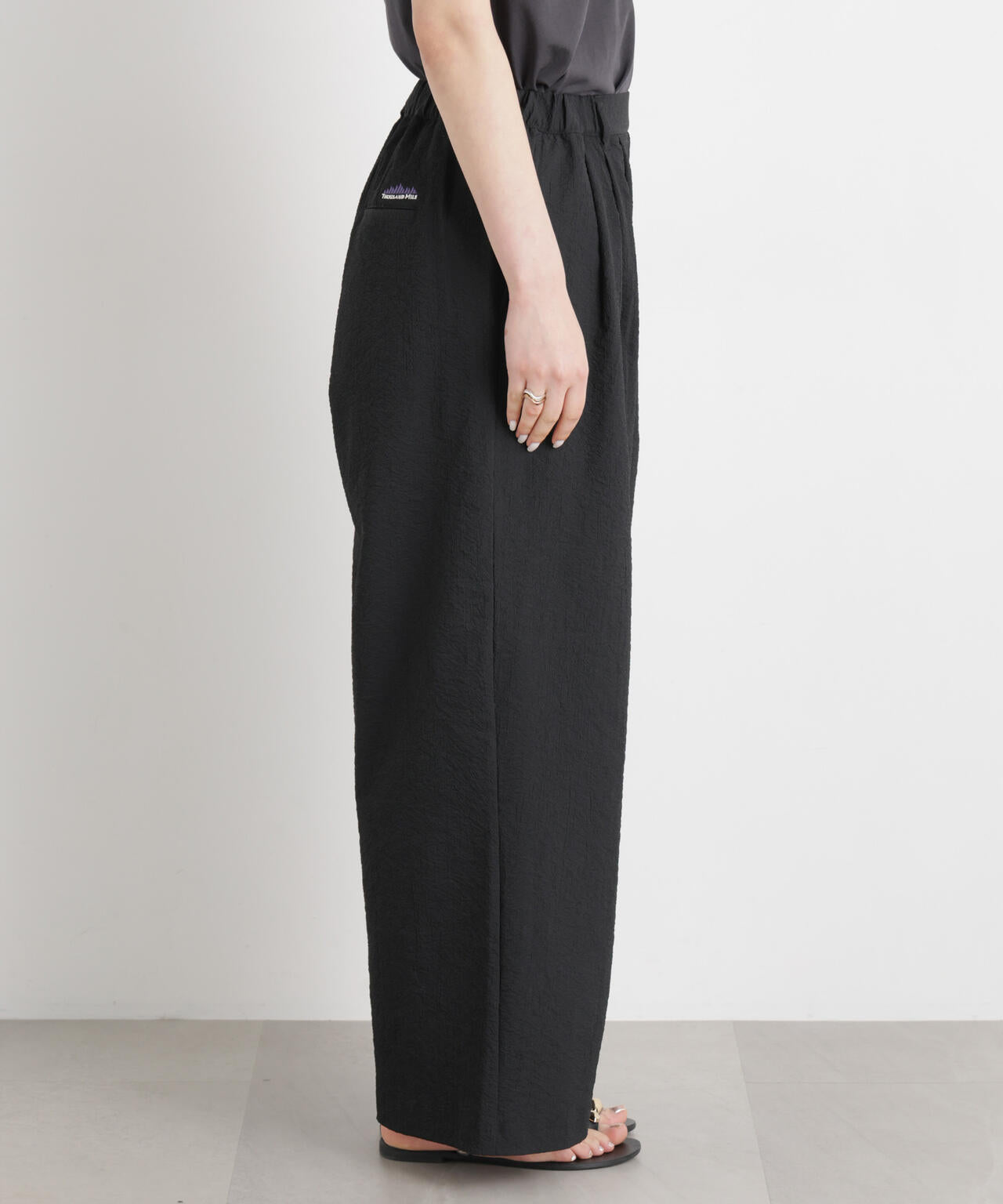 THOUSAND MILE / SEERSUCKER WIDE PANTS ( セットアップ 可 )