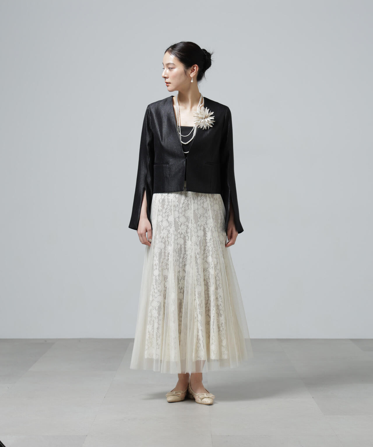 CHOKLATE PARIS/チュールレーススカート 6716130002