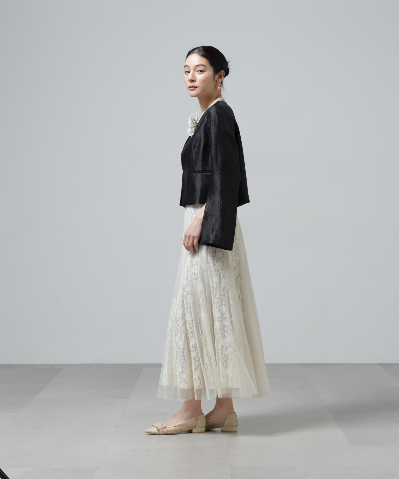 CHOKLATE PARIS/チュールレーススカート 6716130002