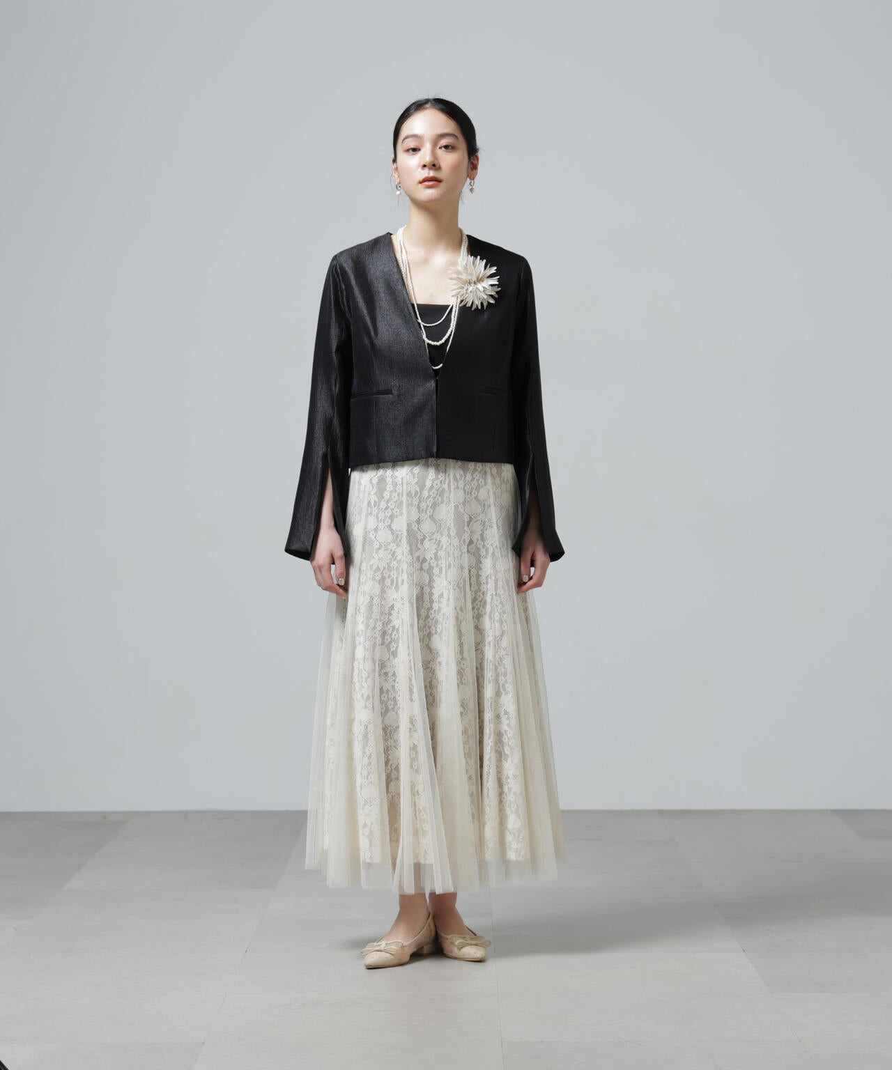 CHOKLATE PARIS/チュールレーススカート 6716130002