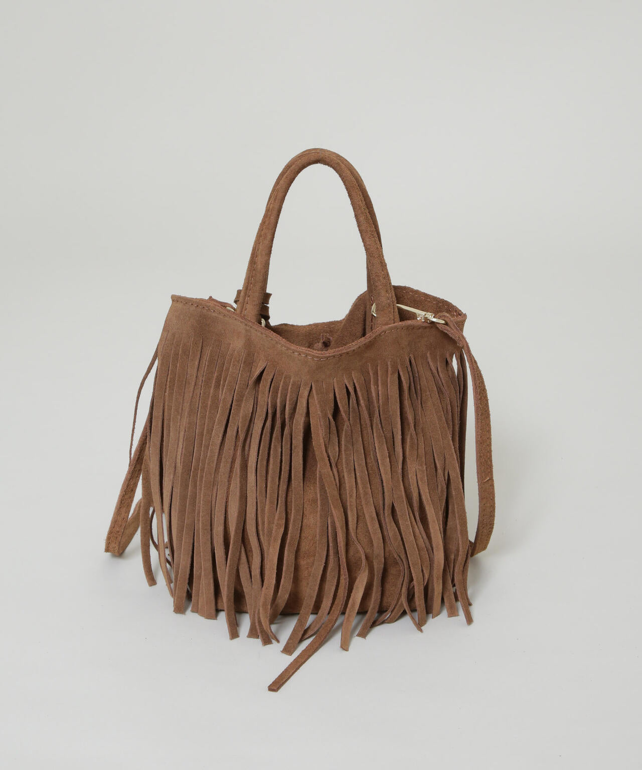 AULENTTI/スエードフリンジショルダーバッグ 6716132028