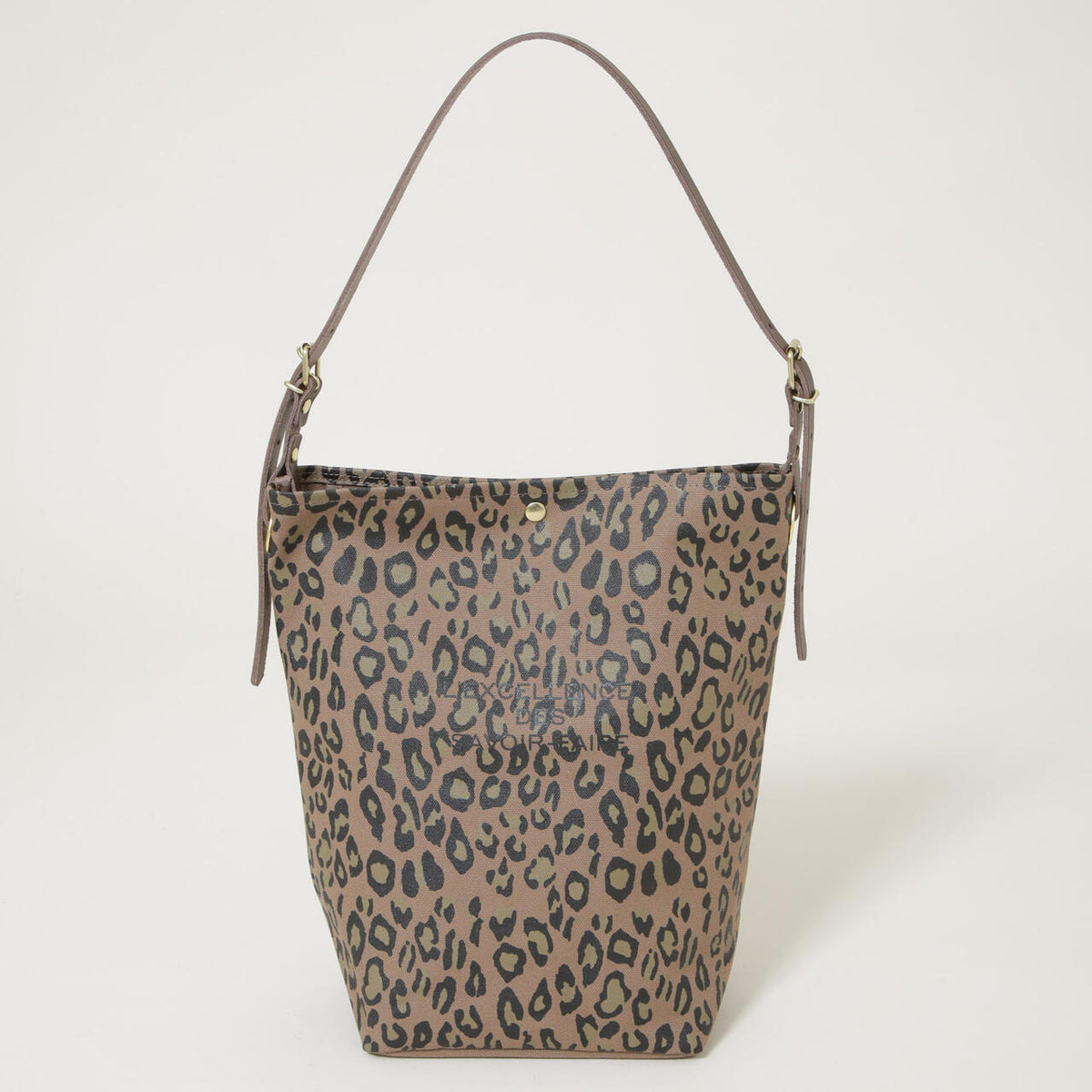 Le minor / TOILE MARCHE ECRU LEOPARD