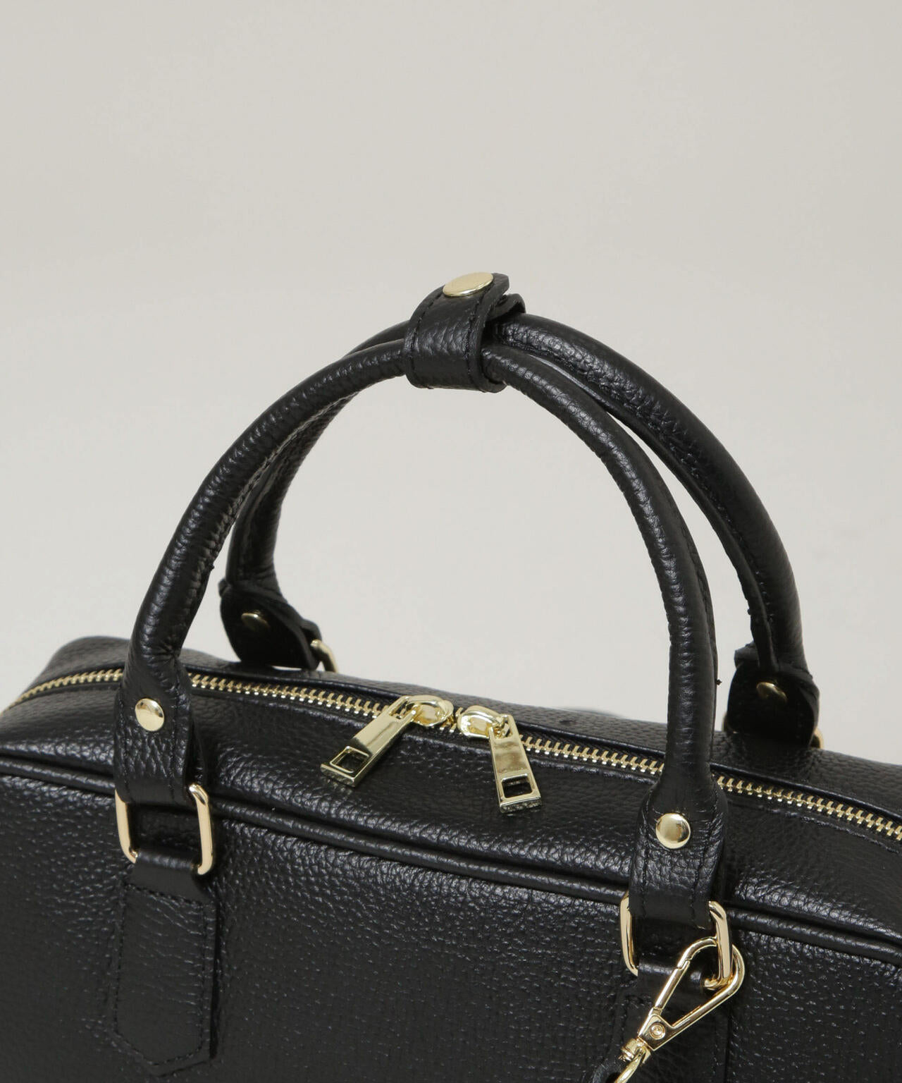 AULENTTI/レザー2WAYスクエアボストン 6716132071