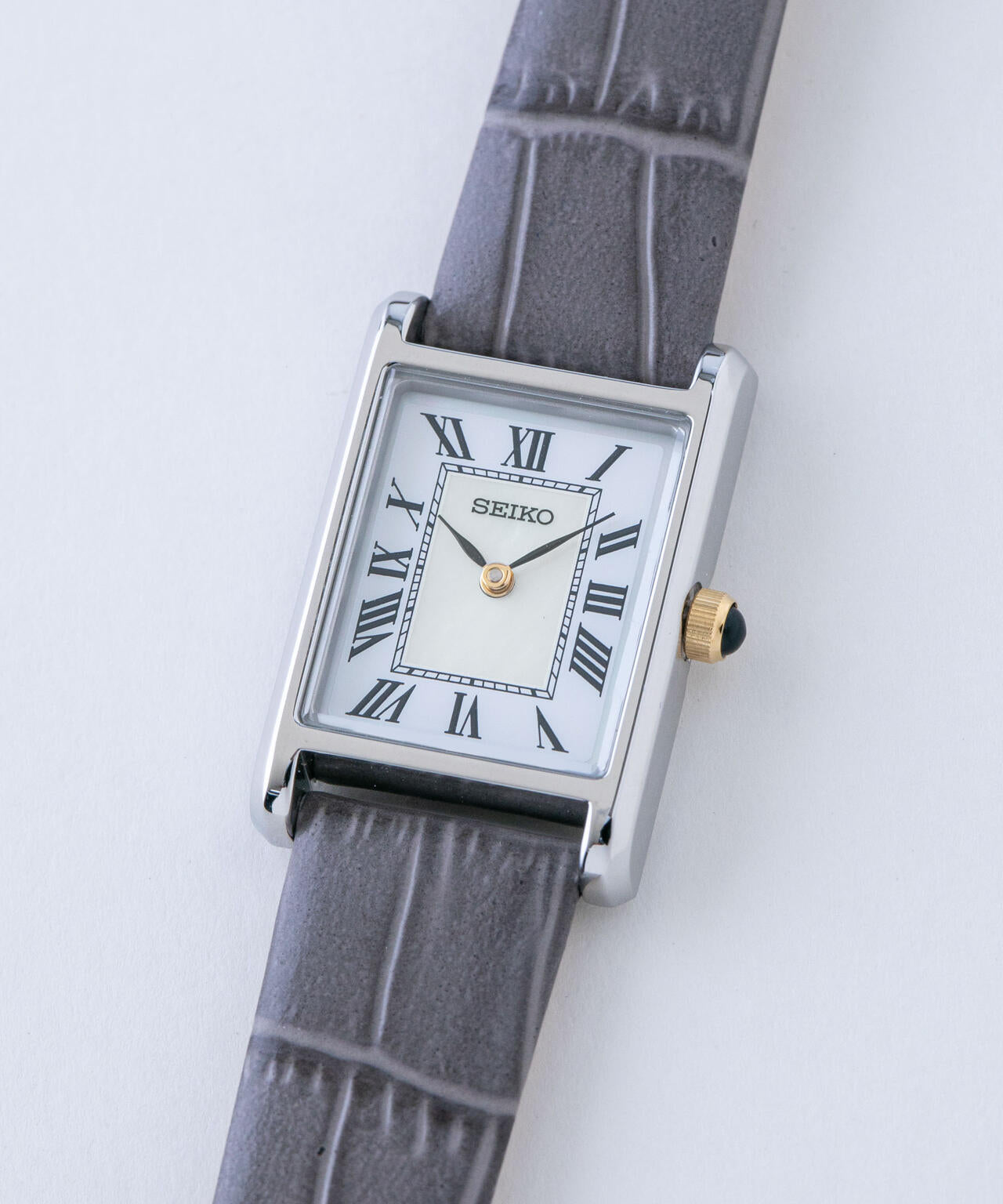 SEIKO / セイコー コラボレーション スクエア シルバー × グレー