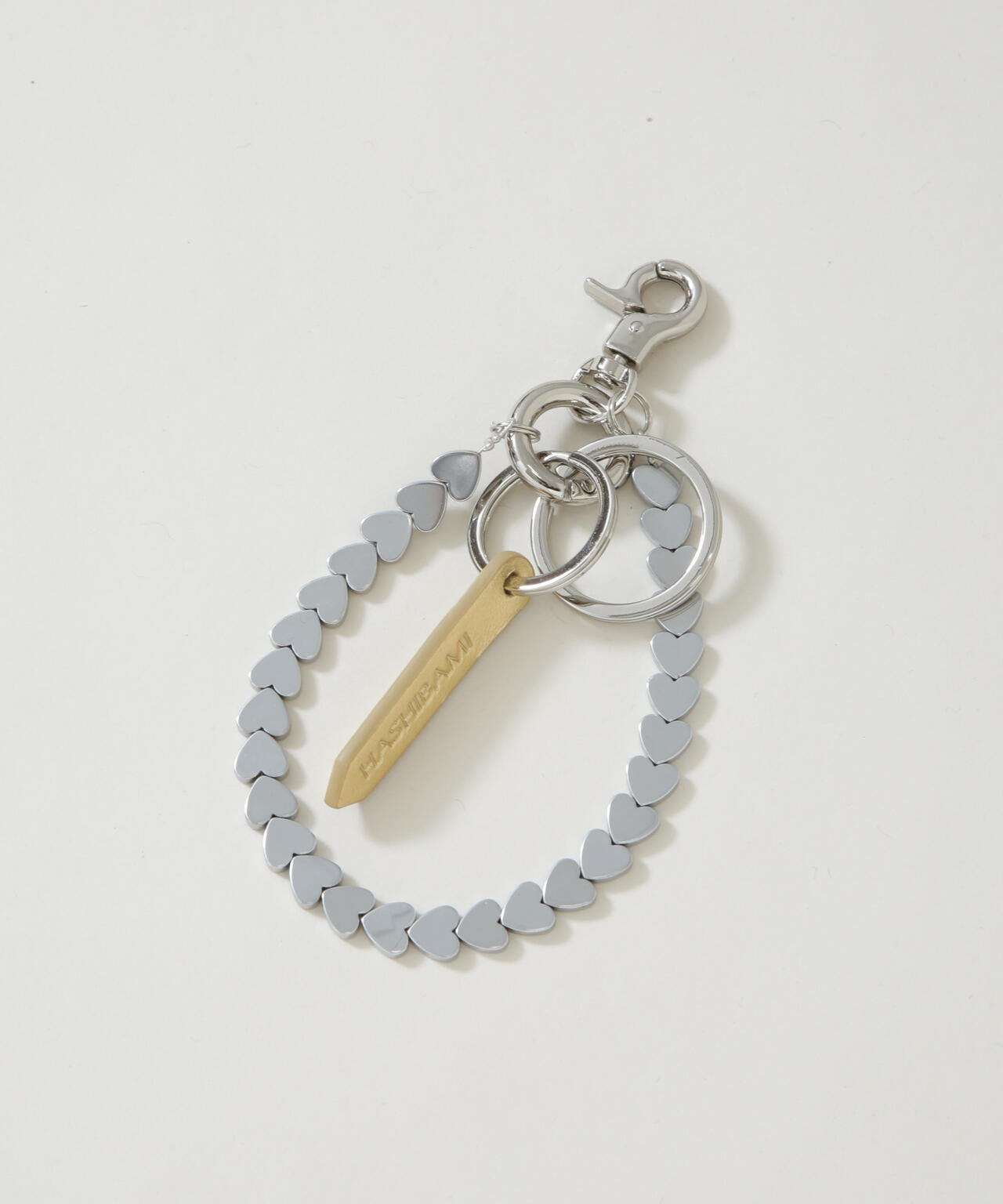 HASHIBAMI/ヘマタイト ハート スマホハンドストラップ