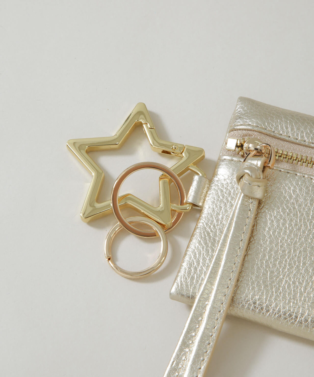 HASHIBAMI/カラビナキーリング ジップポーチ 6716153017