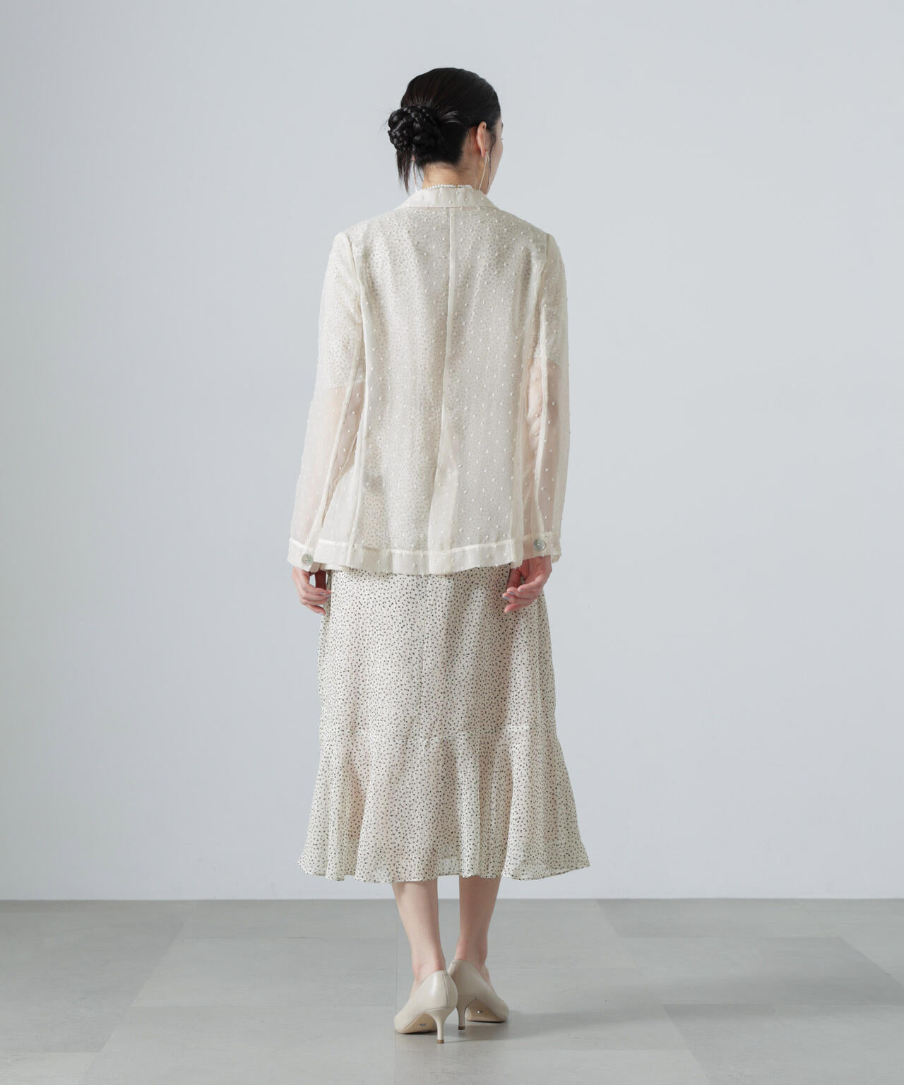 troisiemechaco/SHEER CUT JACQUARD ジャケット 6716216007