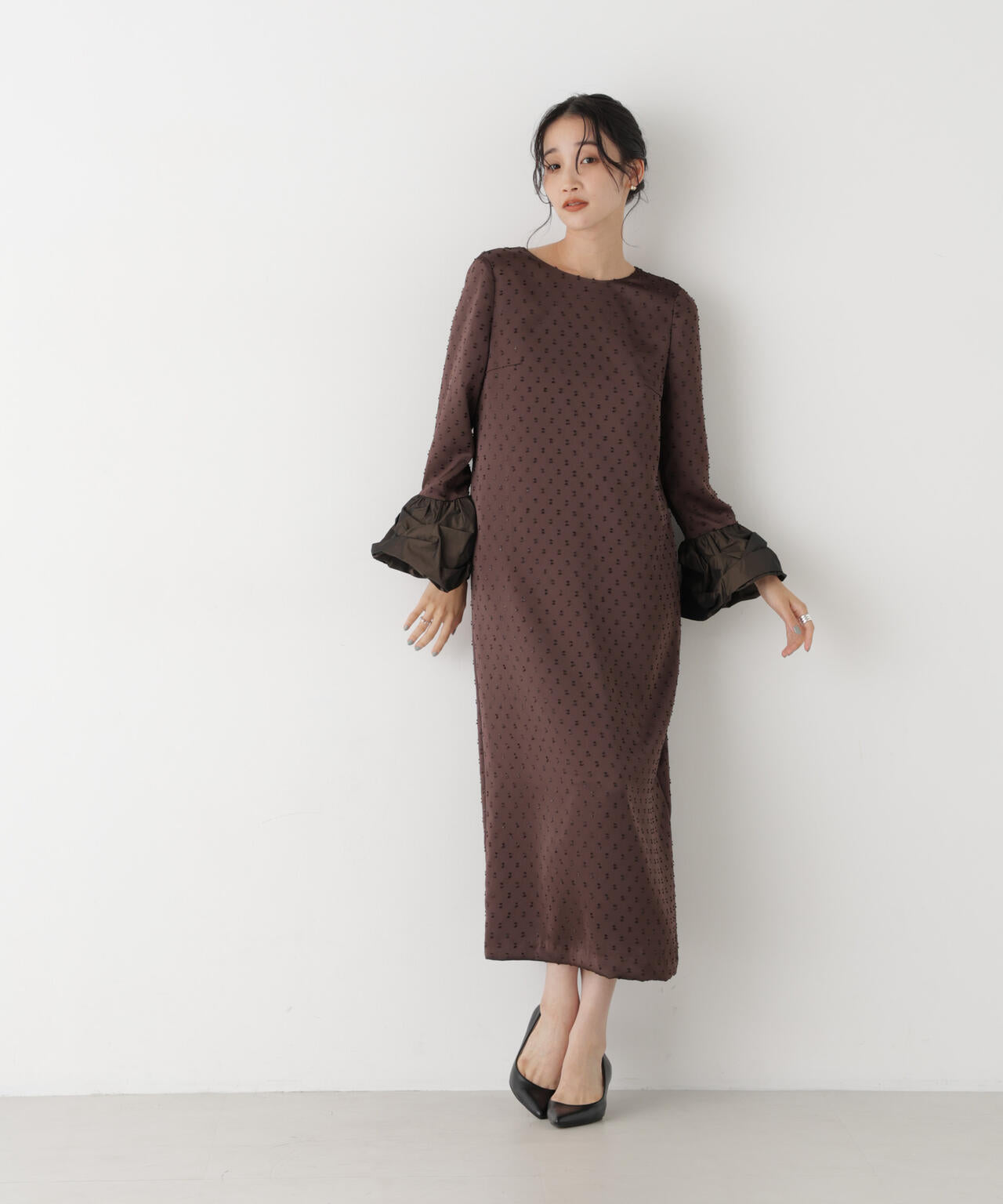 kaene/スモックカフスドビードレス 6716219039