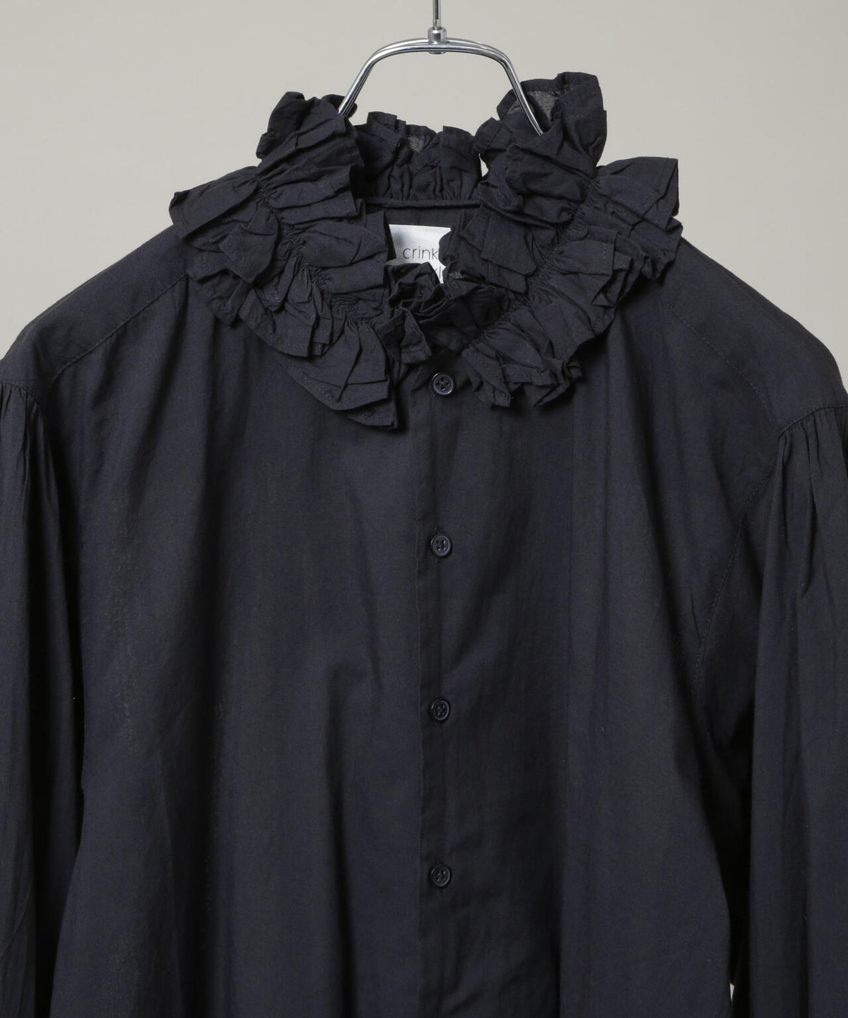 crinkle crinkle crinkle/cotton frill collar shirts 6716220003