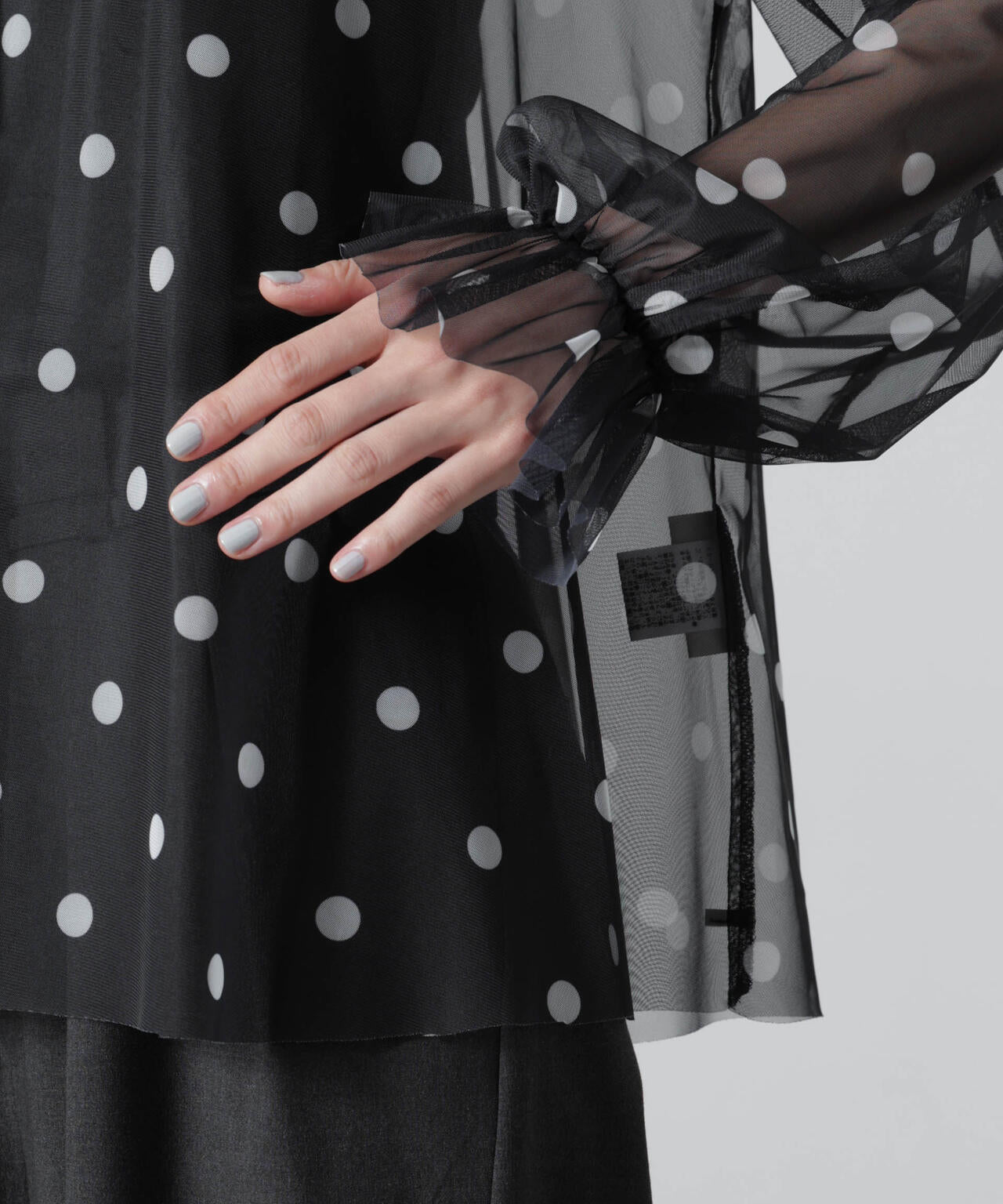 troisiemechaco/DOT×TULLE ブラウス(セットアップ可) 6716220011