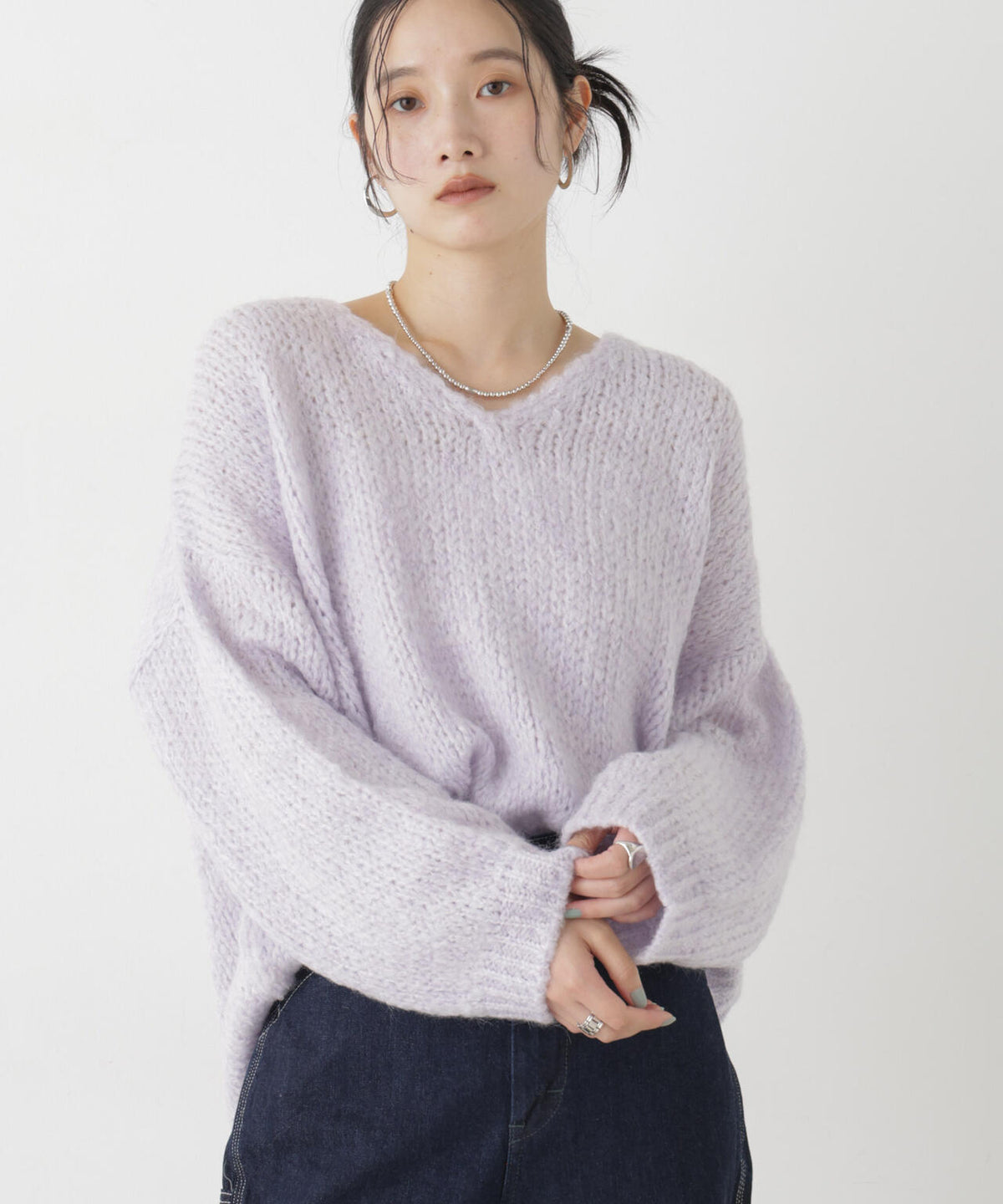 TRICOTS JEAN MARC/Vネックプルオーバー 6716222001