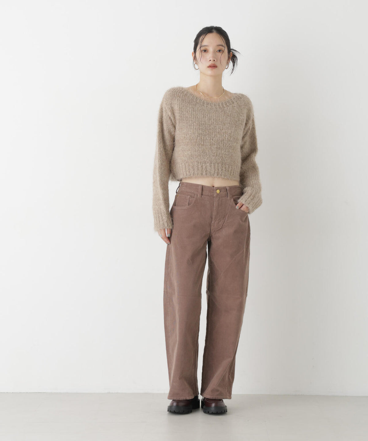 TRICOTS JEAN MARC/ボートネックショートプルオーバー 6716222002