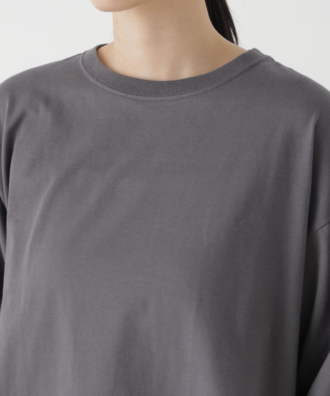 Hanes/1P BEEFY-T for HER ロングスリーブミドルT