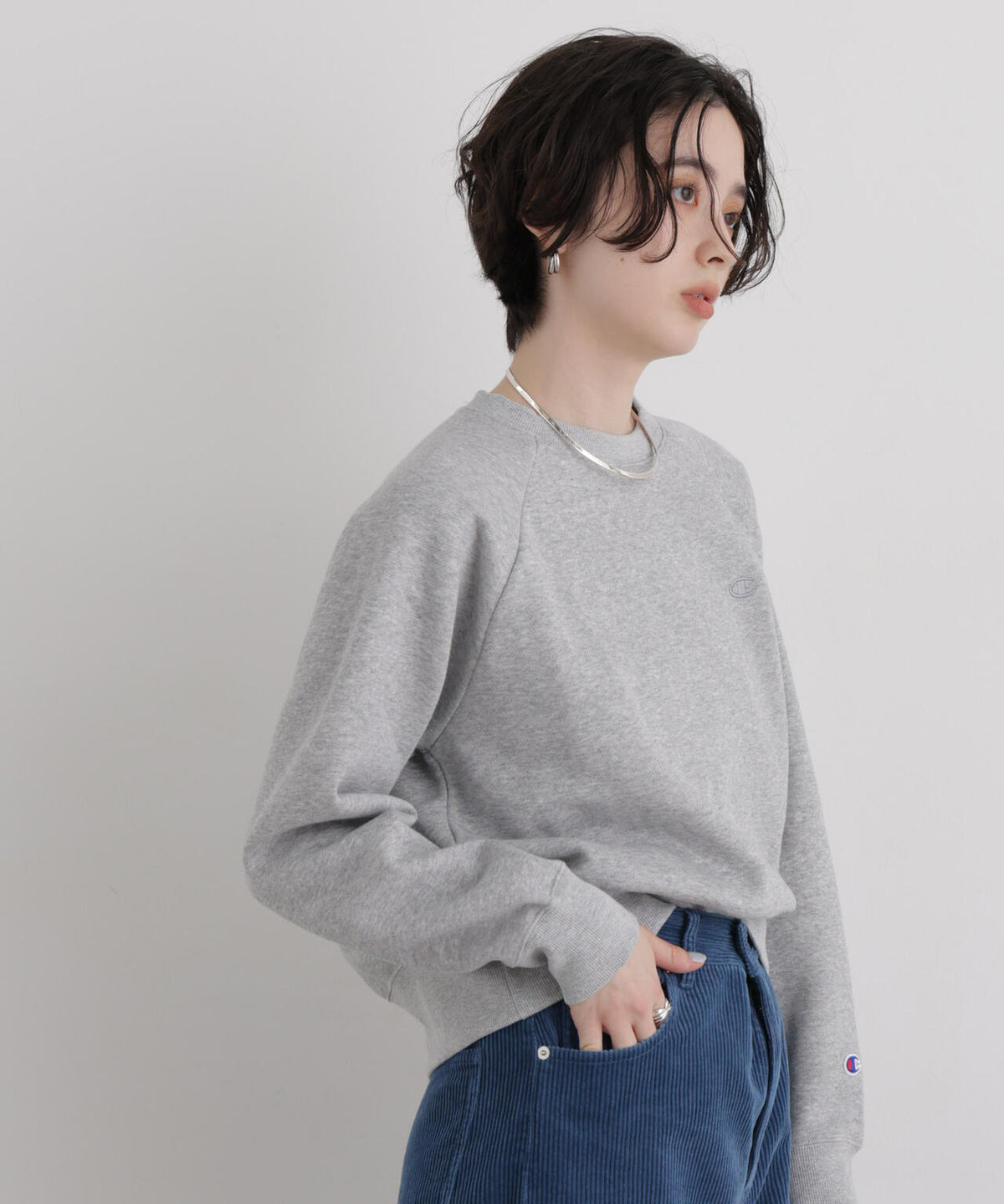 Champion/RAGLAN SLEEVE SWEATSHIRT 6716223004