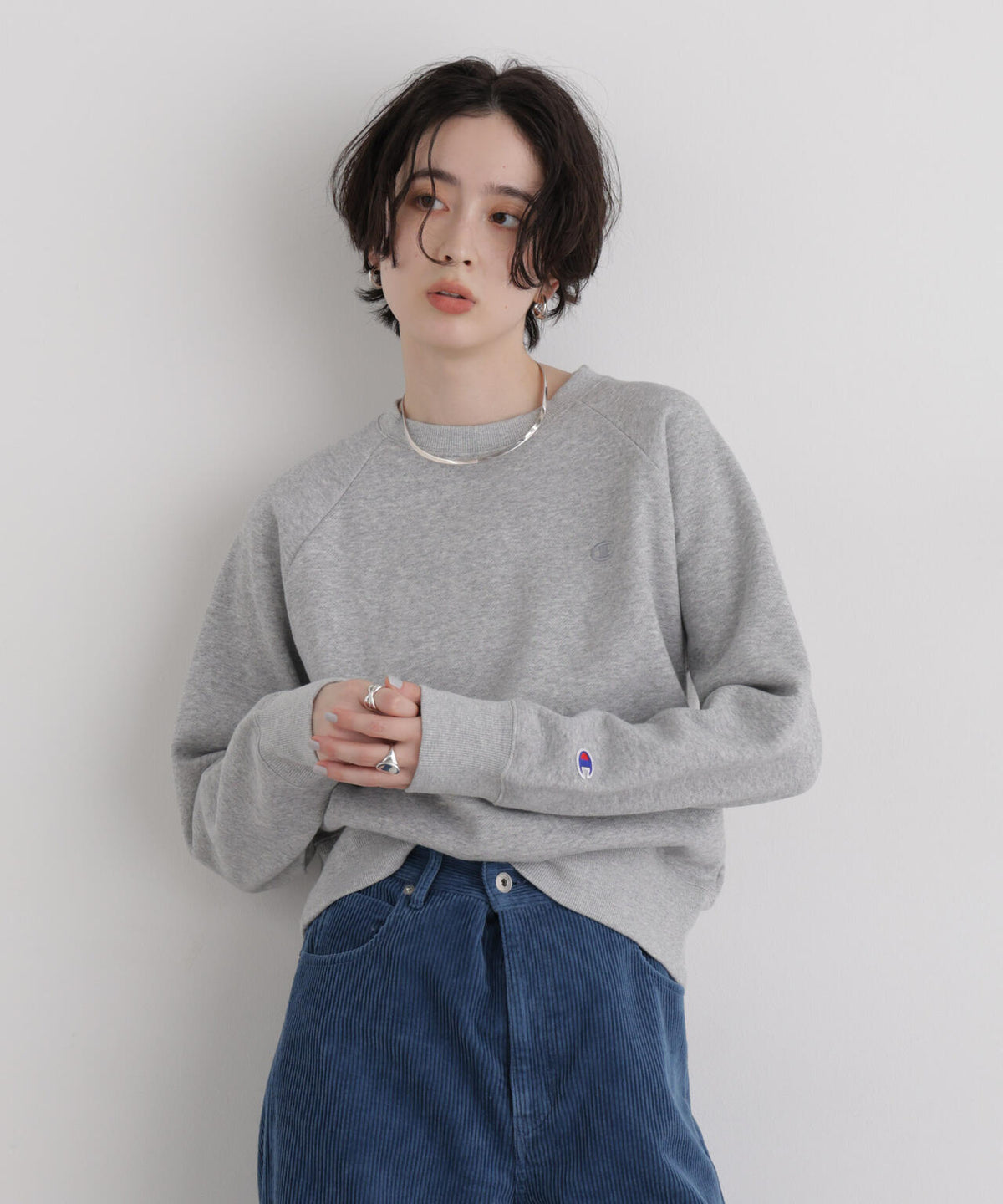Champion/RAGLAN SLEEVE SWEATSHIRT 6716223004