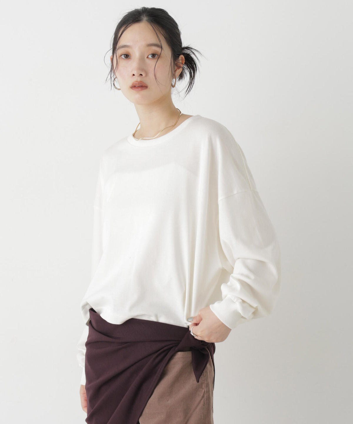 Hanes/1P SHIRO for HER クロップドワイドT 6716223009