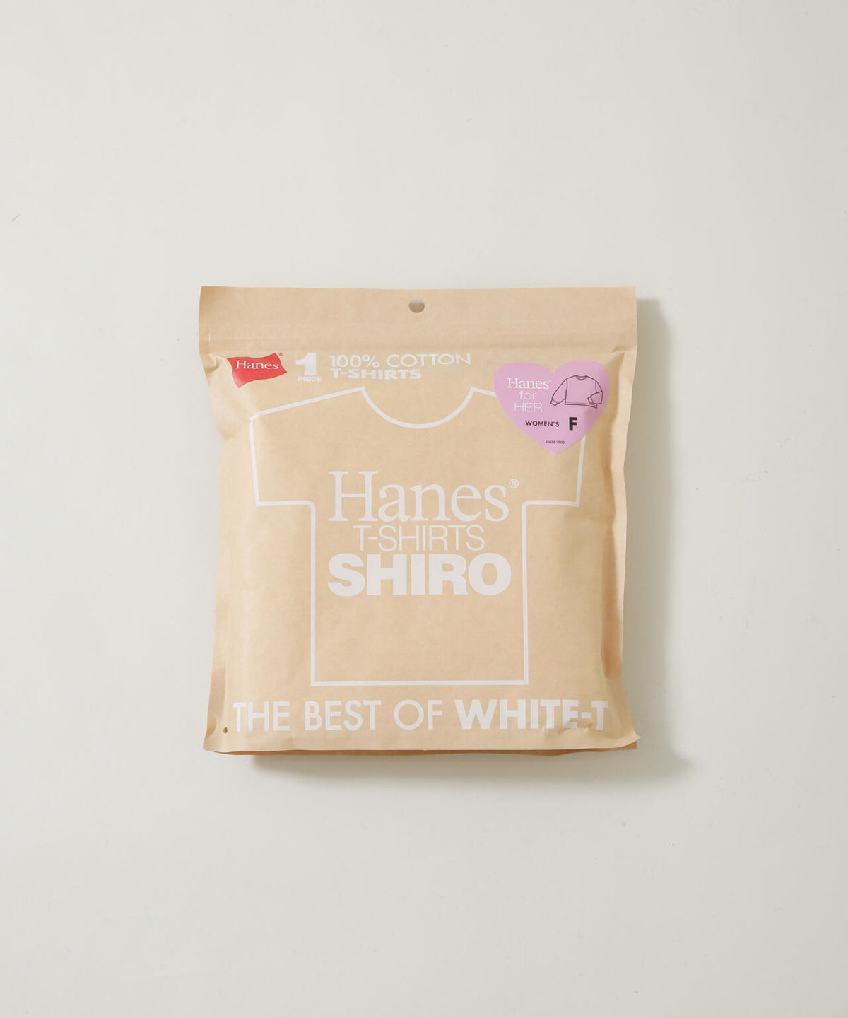 Hanes/1P SHIRO for HER クロップドワイドT 6716223009
