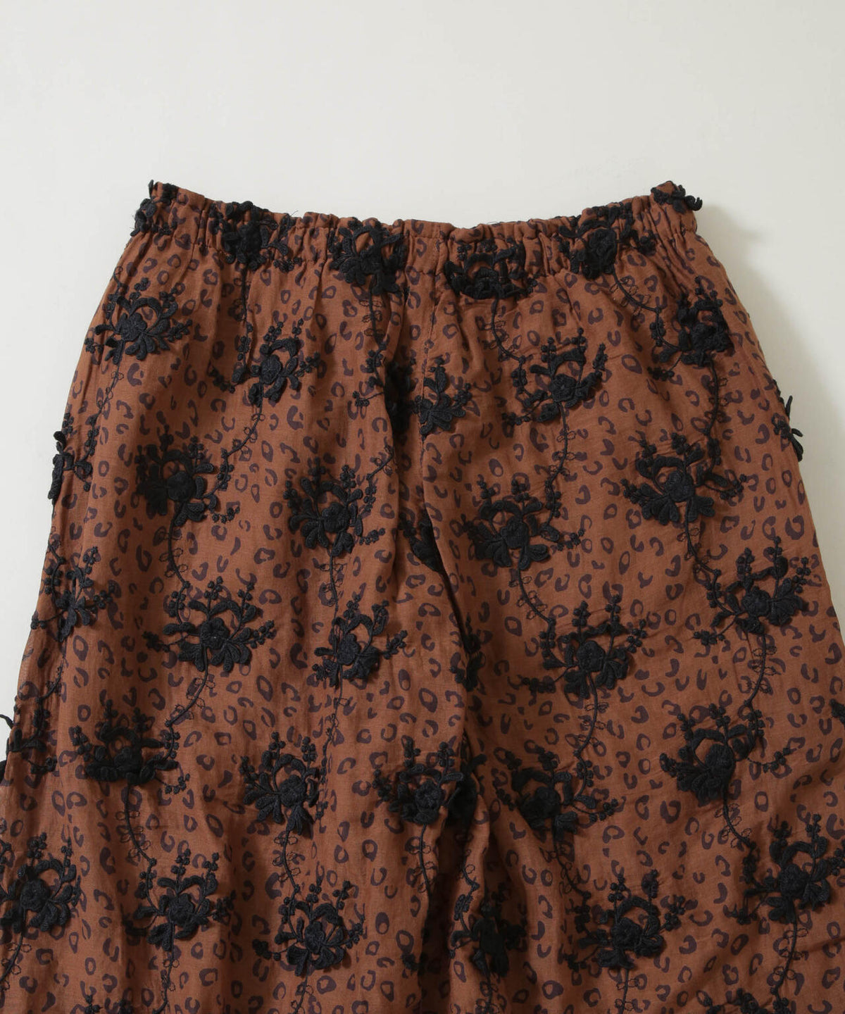 crinkle crinkle crinkle/3D embroidery leopard pants(セットアップ可) 6716227006
