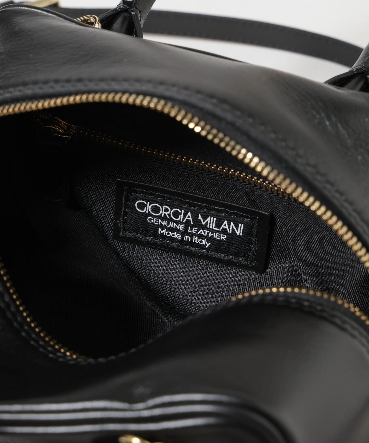 GIORGIA MILANI/レザーミニボストンバッグ