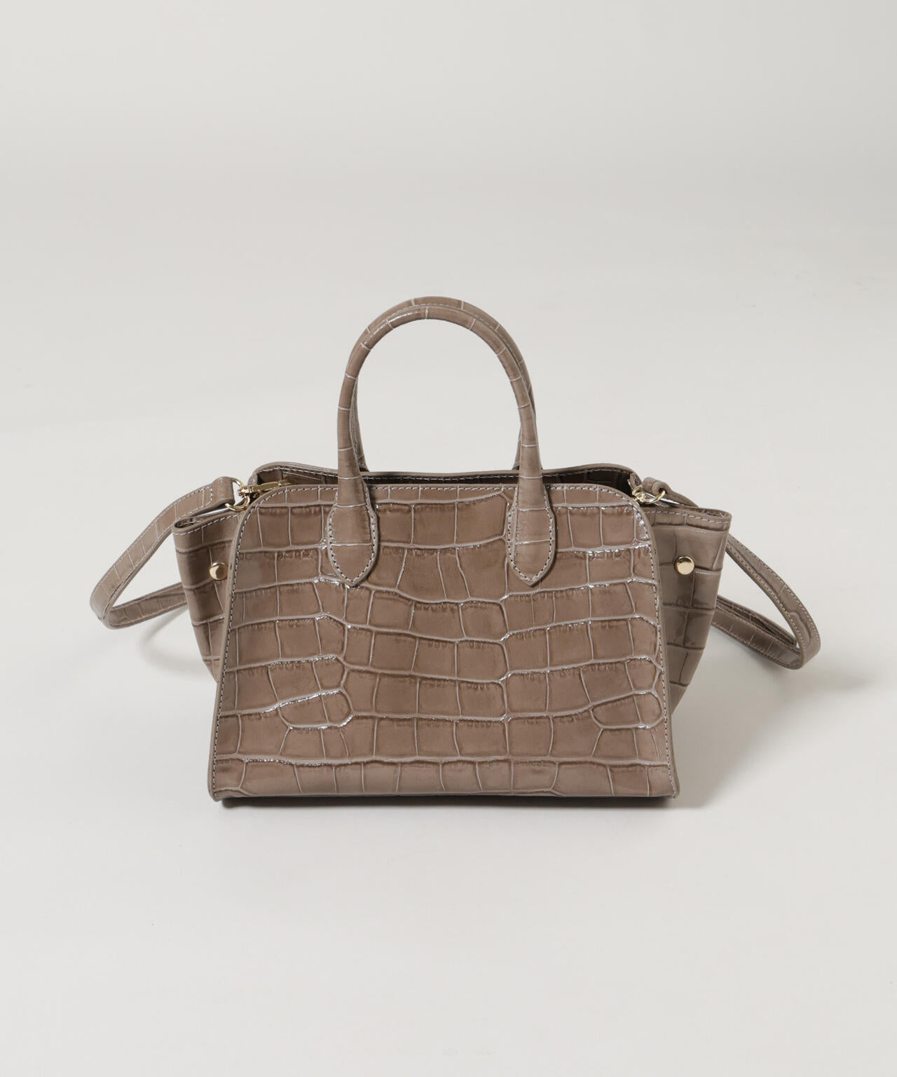 GIORGIA MILANI/エンボスレザーボストンバッグ
