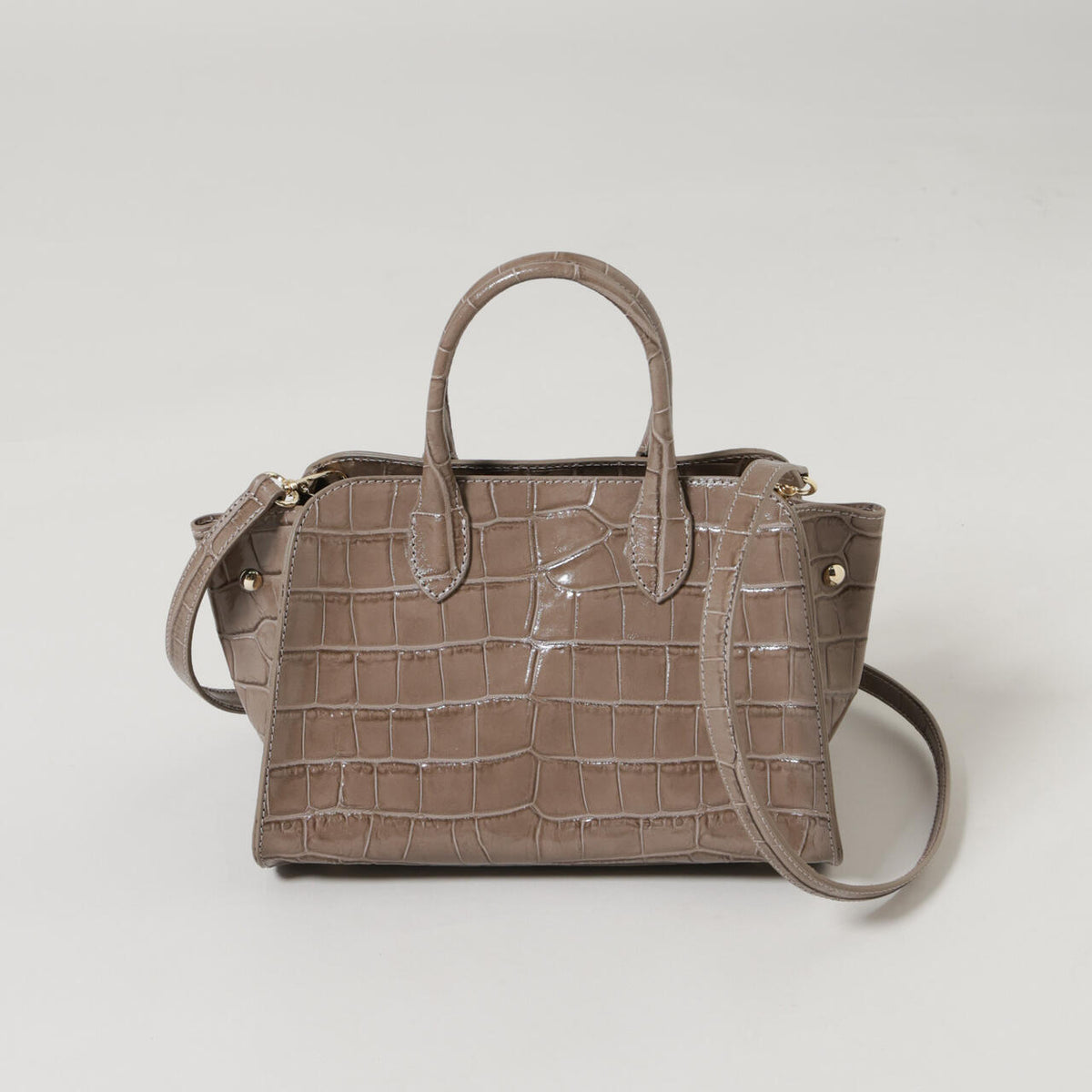 GIORGIA MILANI/エンボスレザーボストンバッグ