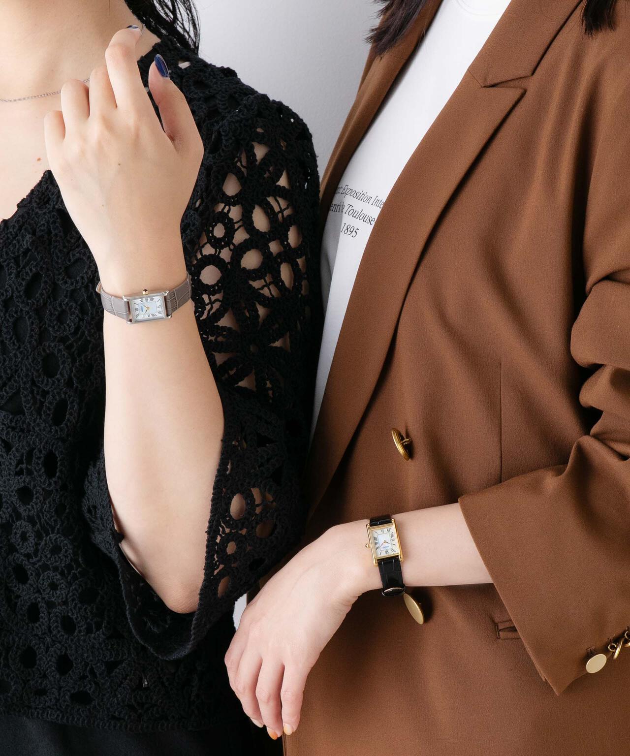 SEIKO/セイコー コラボレーション スクエア ゴールド×ブラック 6716237004