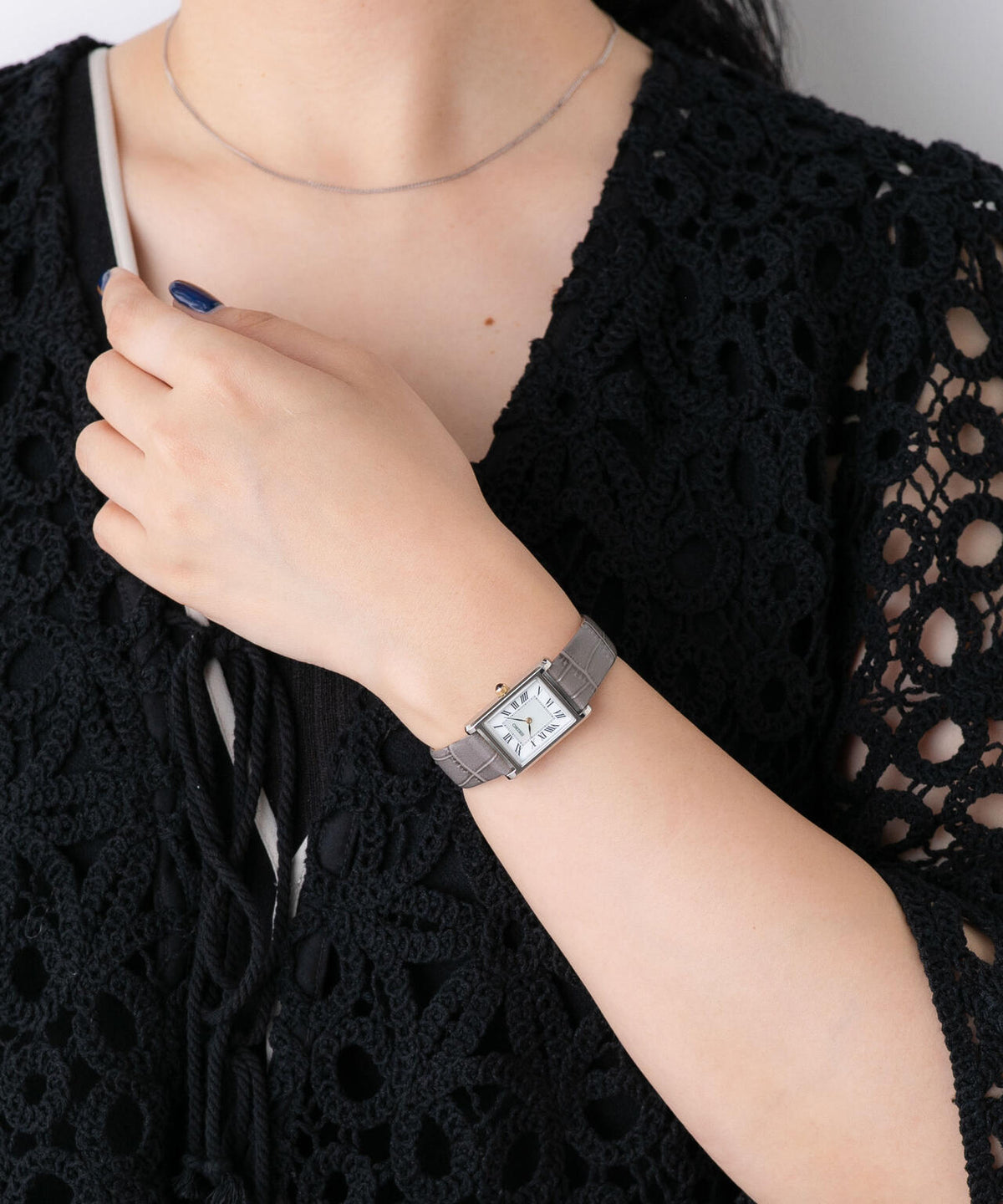 SEIKO/セイコー コラボレーション スクエア シルバー×グレー 6716237021