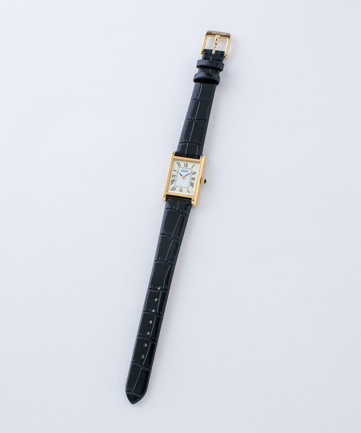 SEIKO/セイコー コラボレーション スクエア ゴールド×ブラック