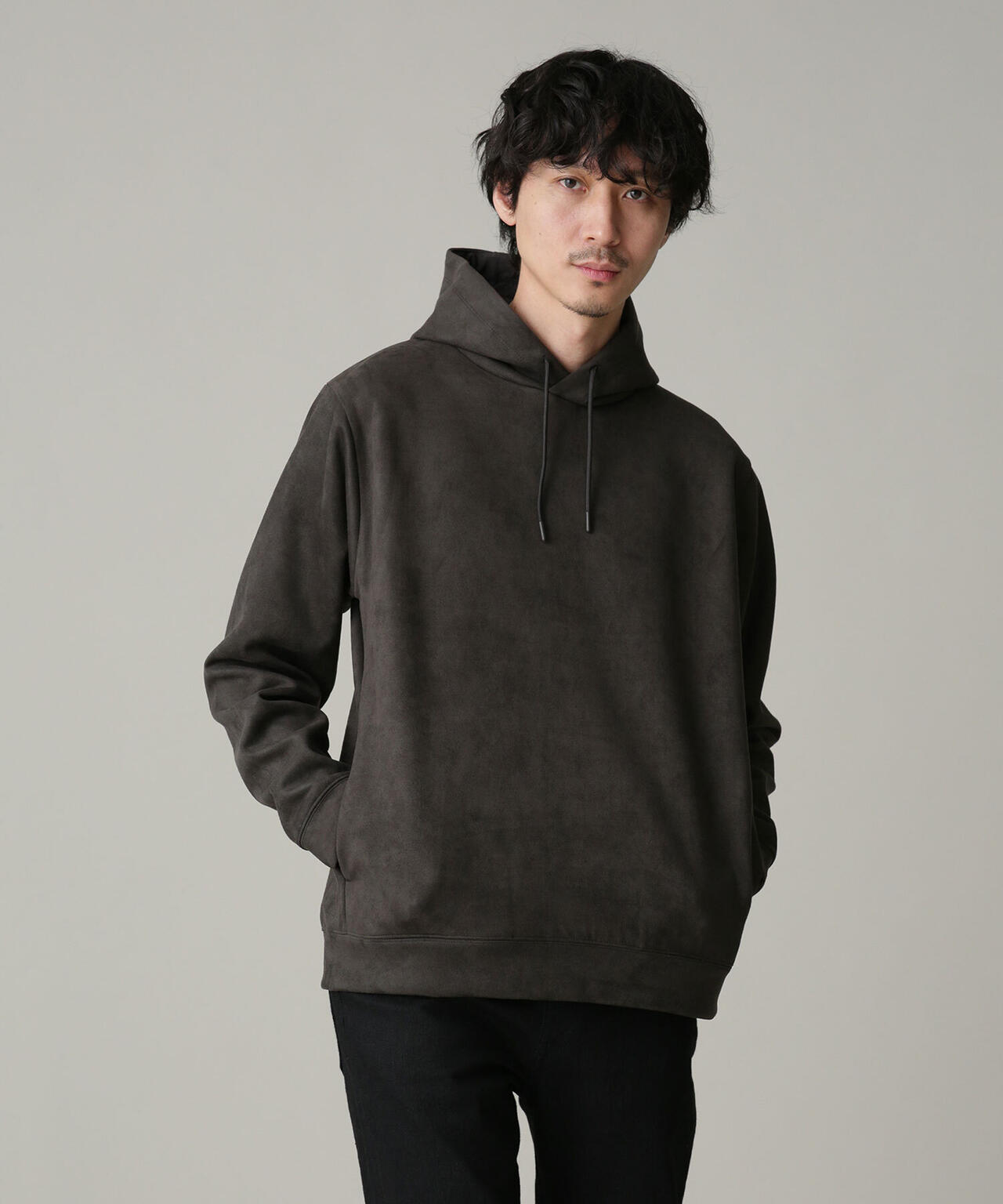 LB.04/フェイクスウェードフーディー 6723123206