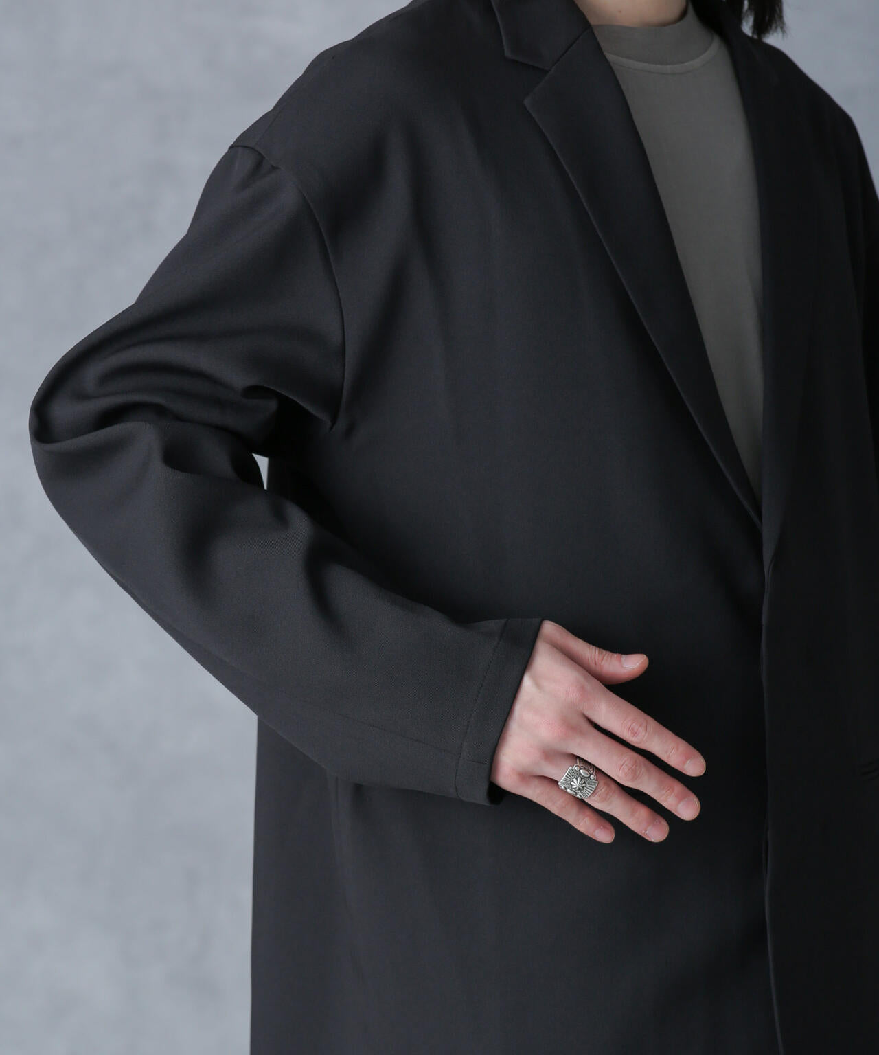 ストレッチツイルワイドジャケット(セットアップ可) 6724116204