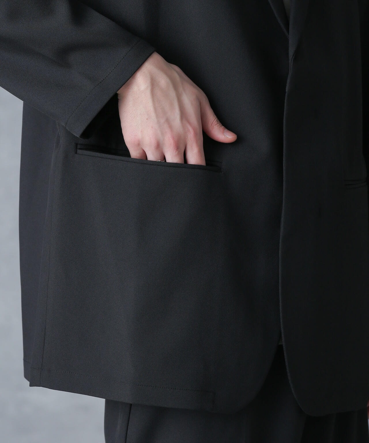 ストレッチツイルワイドジャケット(セットアップ可) 6724116204