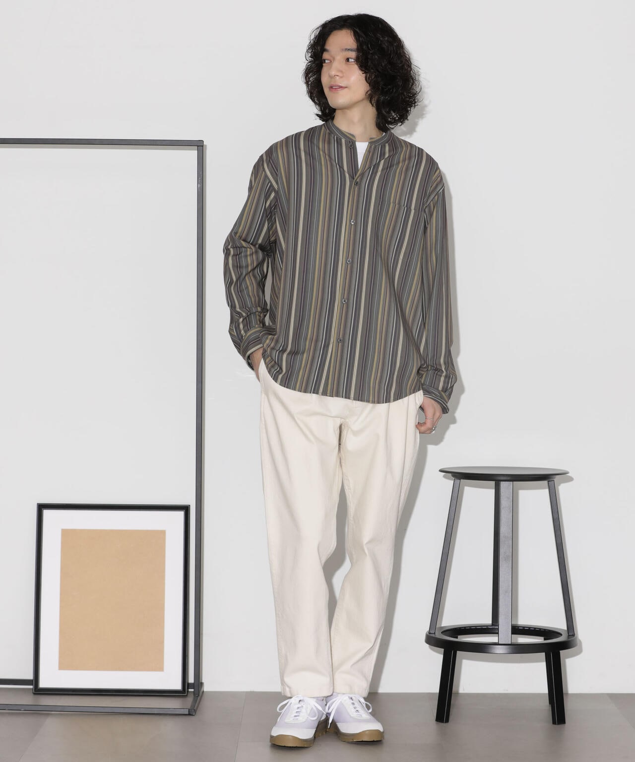 シャツ メンズ メンズシャツ メンズ 長袖シャツ ストライプシャツ メンズ 柄シャツ バンドカラーシャツ メンズ 厚手 楽天市場】ストライプシャツ メンズ 長袖 シャツ 大きいサイズ