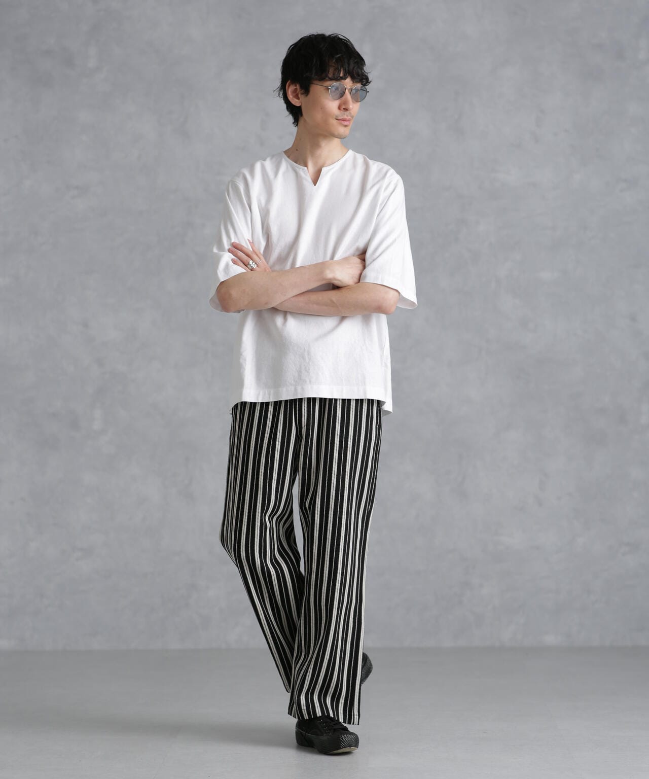 フレンチリネン プルオーバー シャツ 半袖 フレンチリネン プルオーバー シャツ 半袖