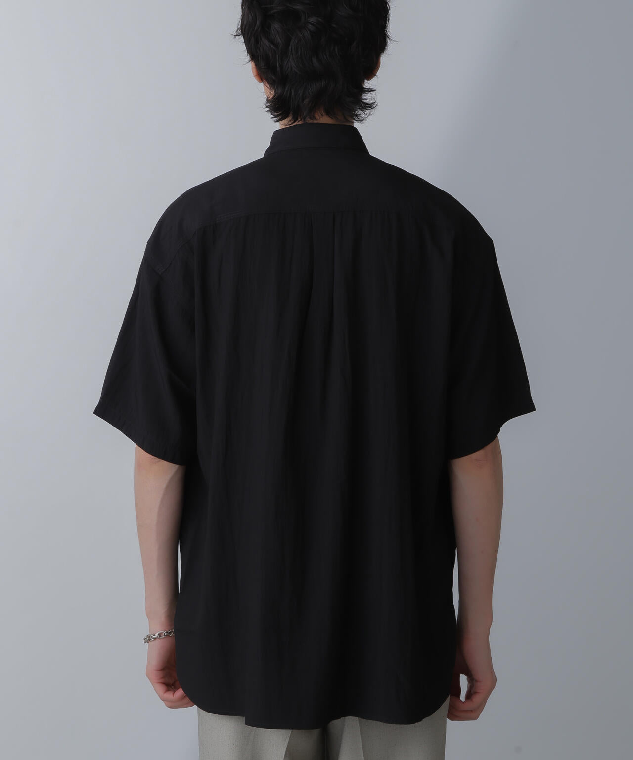 ナイロンレーヨンリラックスシャツ 半袖 6724121216