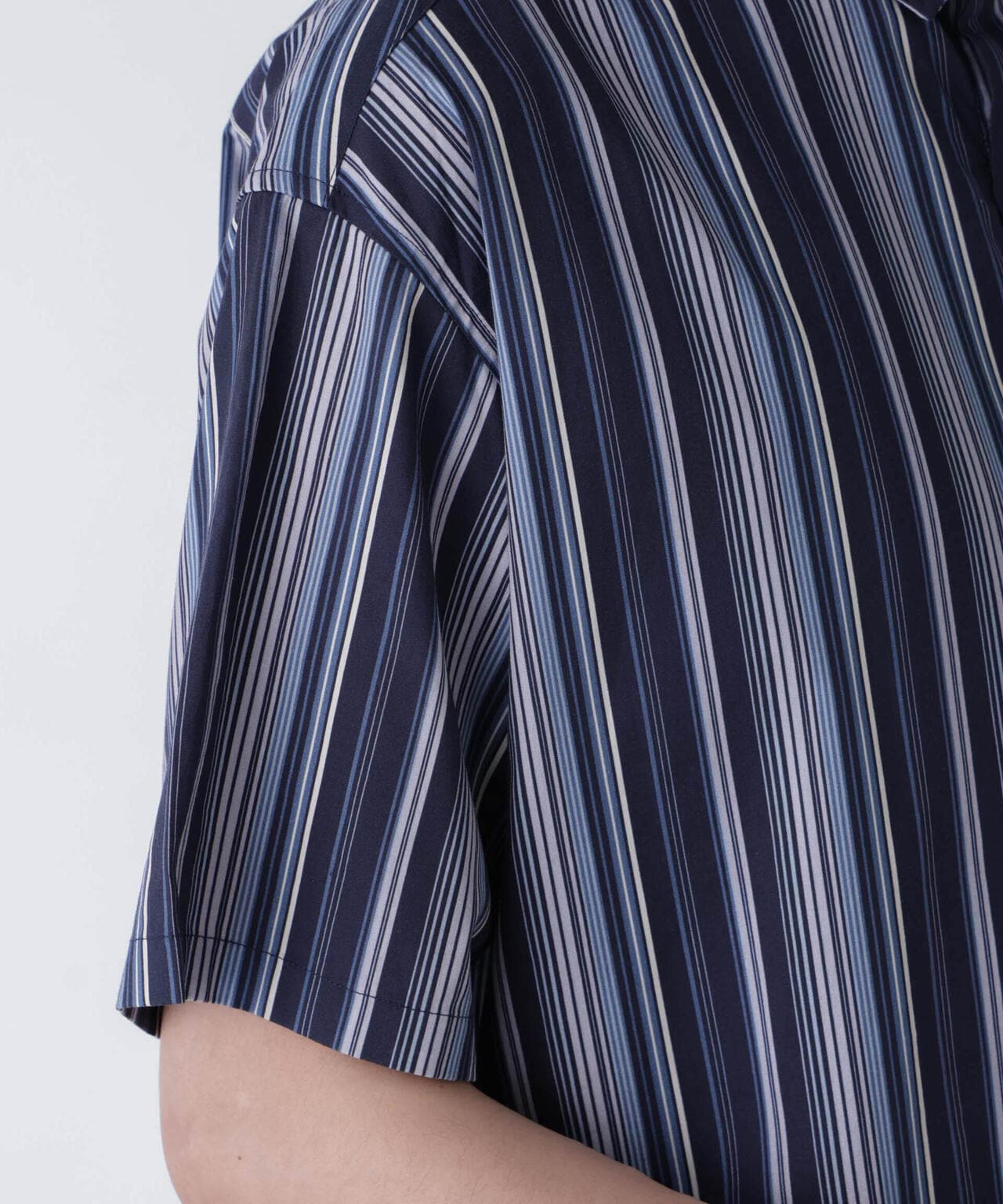 ランダムストライプビッグシャツ 半袖 6724121240