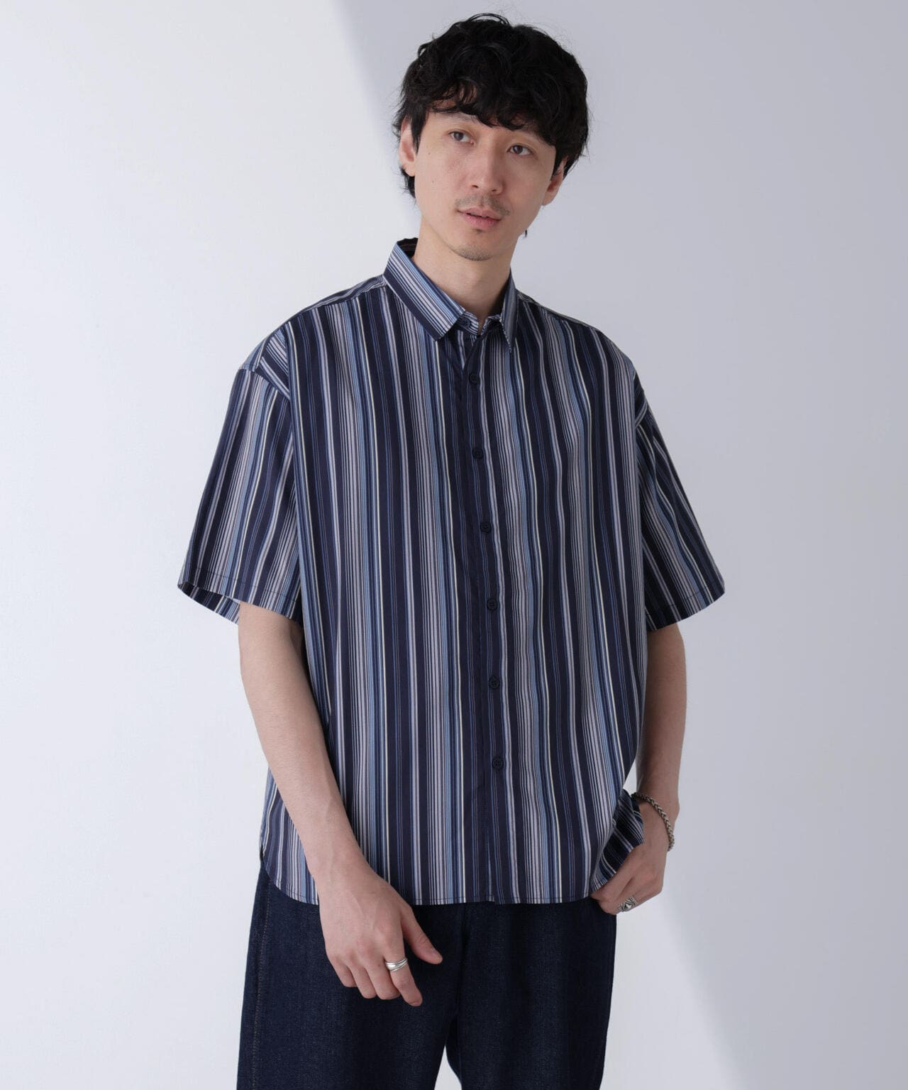 nano・universe LB.03 シャツ ストライプ スキッパー ビッグシルエット オーバーサイズ 長袖 綿100% S ネイビー レディース(売れ筋商品|||メンズ？) 楽天市場】シャツ レディース おしゃれ 半袖 オーバーサイズ