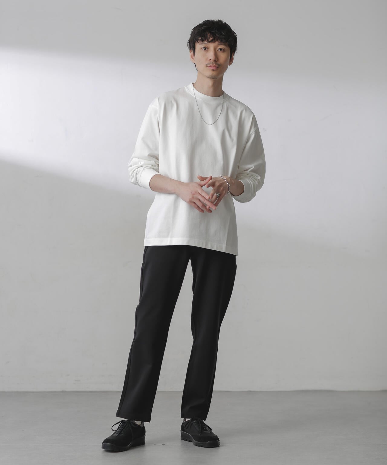 ビックシルエット ワンポイント Tシャツ 長袖