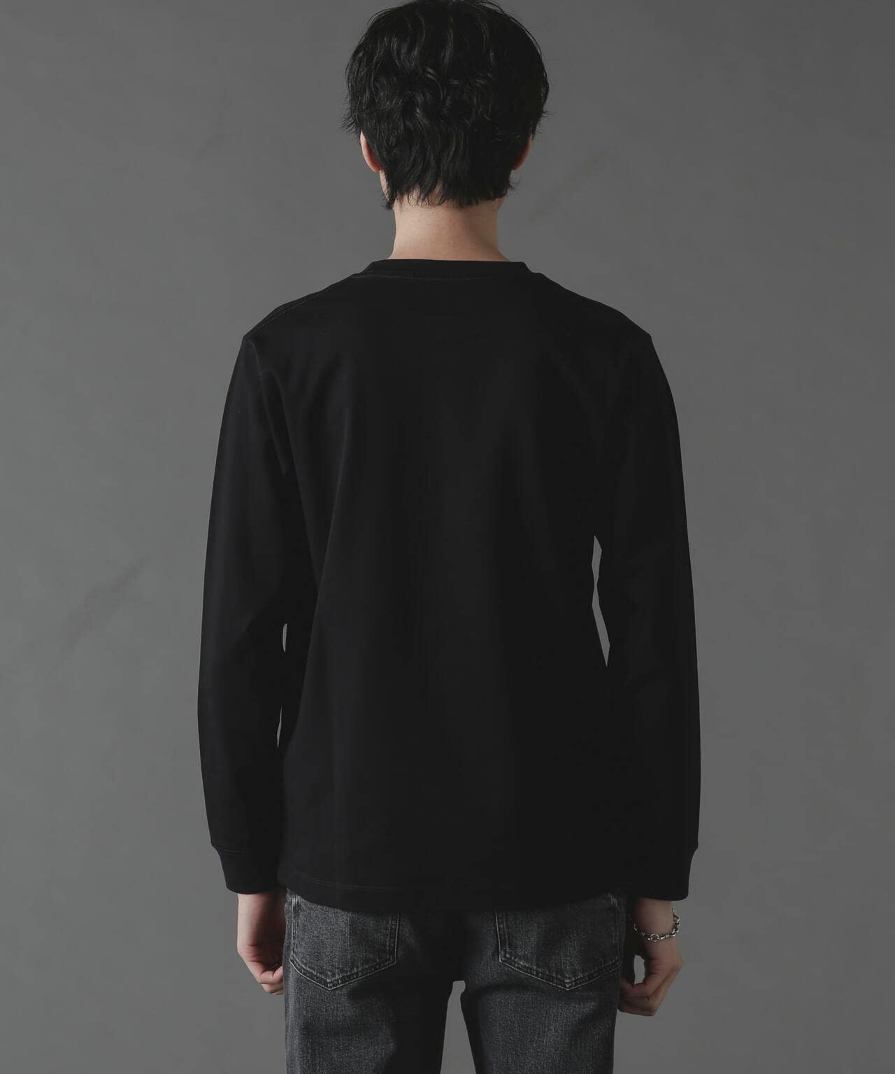 アンチスメルクルーネックTシャツ 長袖 6724123213