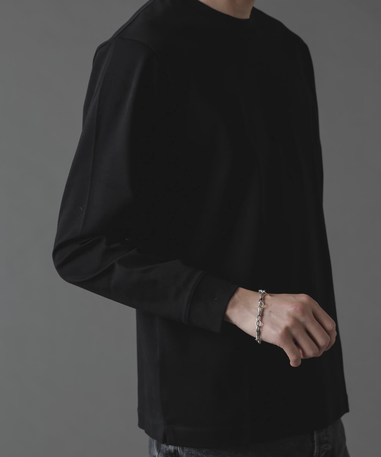 アンチスメルクルーネックTシャツ 長袖 6724123213