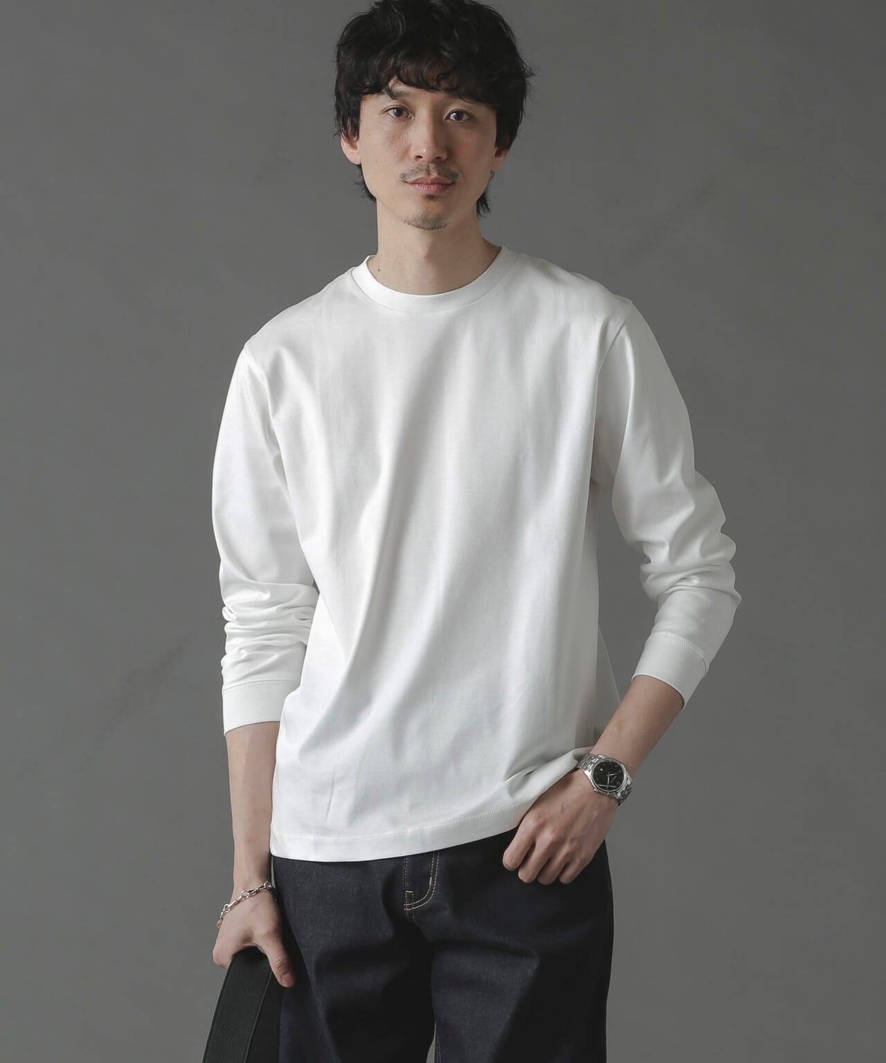 ナウンレス NOUNLESS クルーネックTシャツ 1224103300040 ホワイト サイズ：2 NOUNLESS(ナウンレス) クルーネックTシャツ1224103300040
