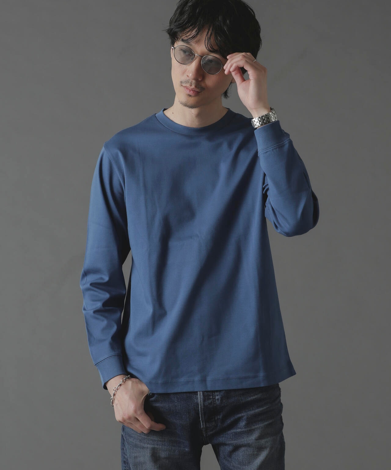 アンチスメルクルーネックTシャツ 長袖 6724123213