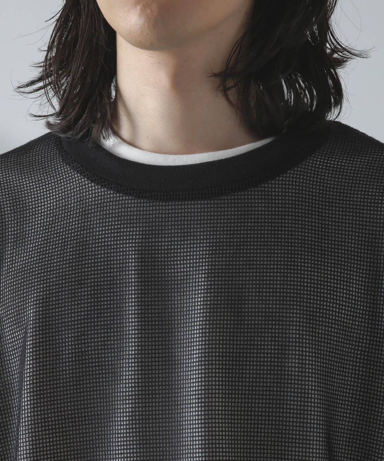 アンサンブルメッシュTシャツ 長袖 6724123215