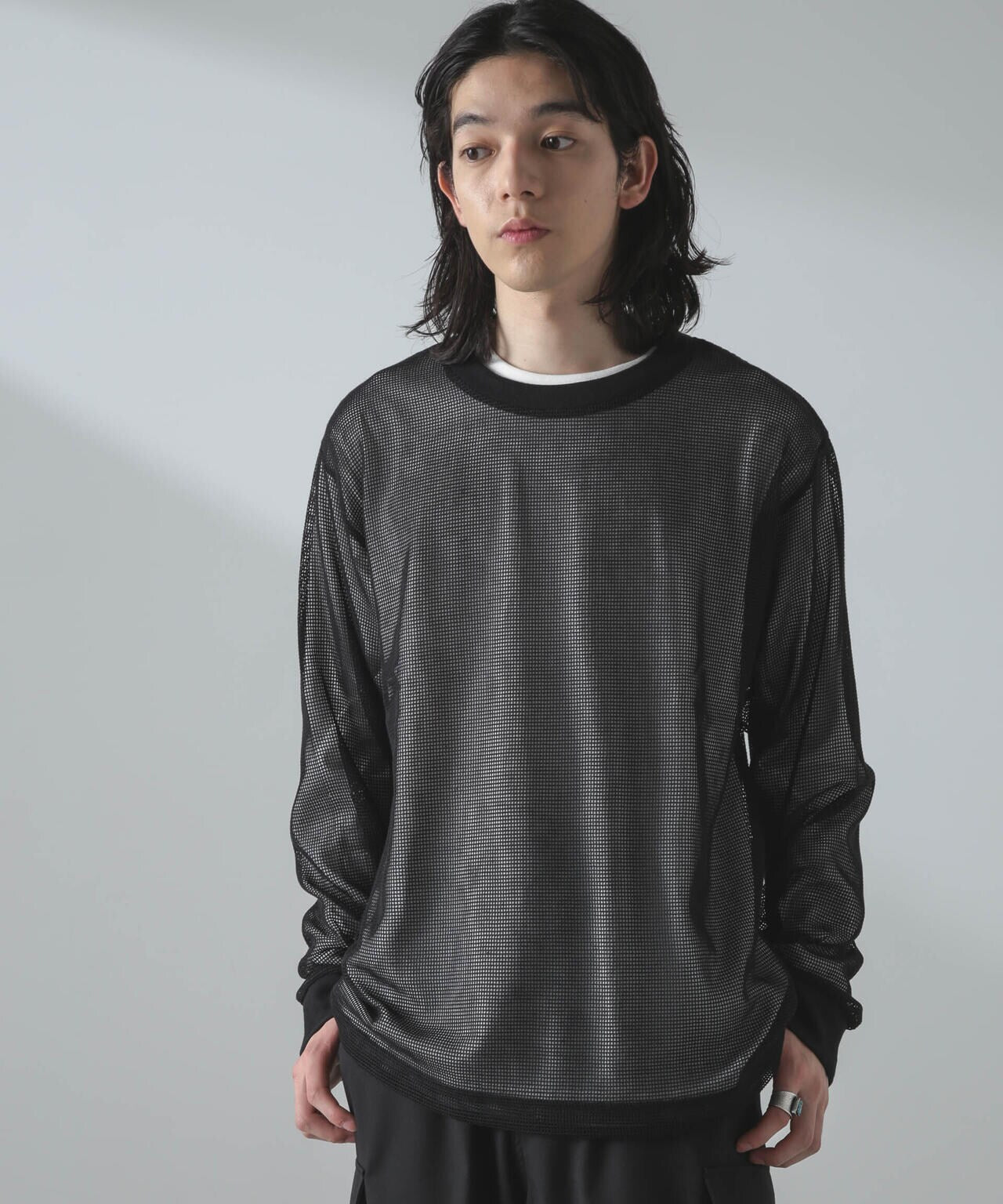 アンサンブルメッシュTシャツ 長袖 6724123215