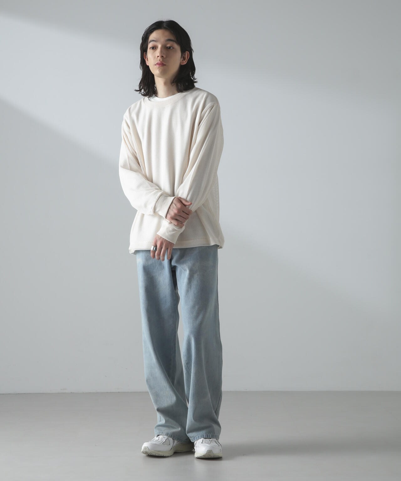 アンサンブルメッシュTシャツ 長袖 6724123215