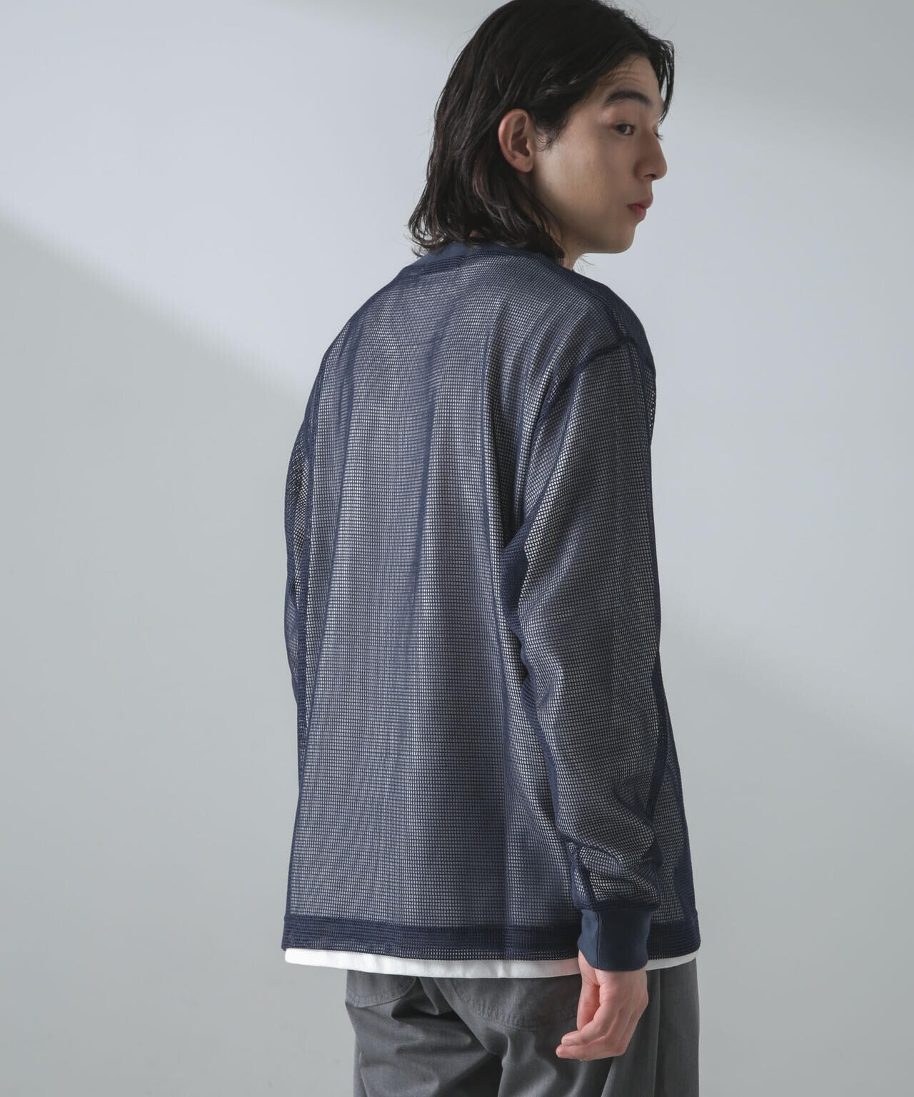 アンサンブルメッシュTシャツ 長袖 6724123215